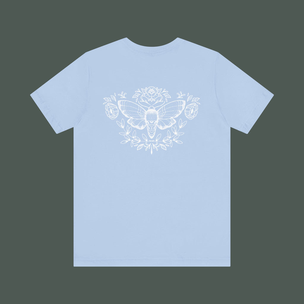 Artistic Moth Graphic Tee, Casual Unisex T-Shirt for Nature Lovers, Unique Gift for Birthdays, Festivals, and Everyday Wear