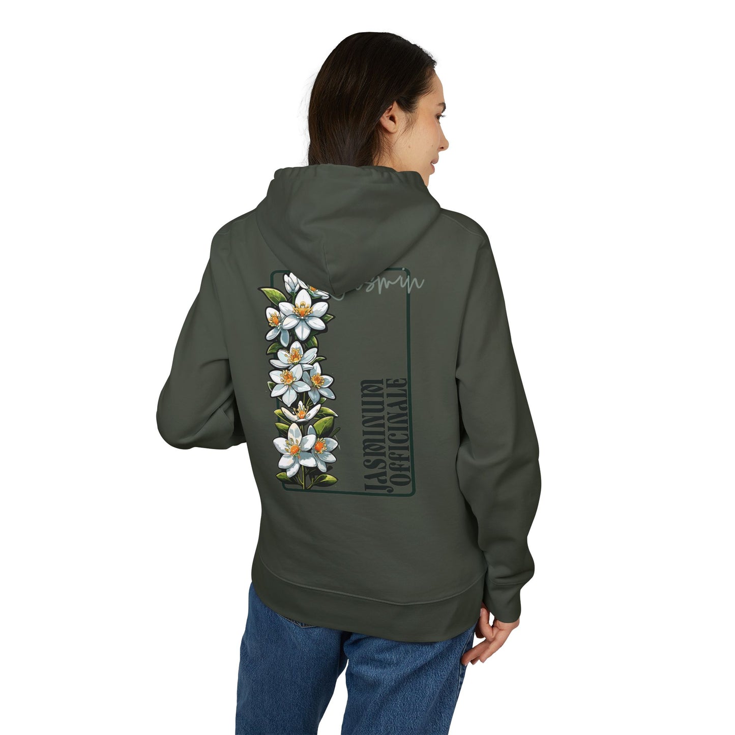 Floral Embroidered Unisex Hoodie - Stylish Comfort for Every Occasion "Jasmin"