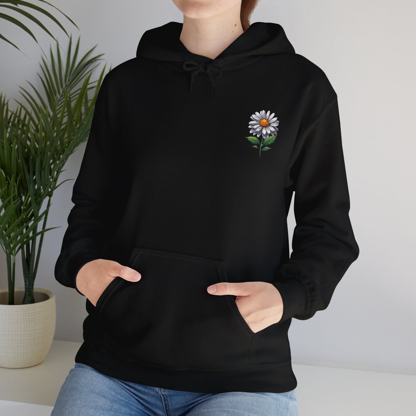 Daisy Floral Hoodie - Cozy Unisex Sweatshirt for Nature Lovers