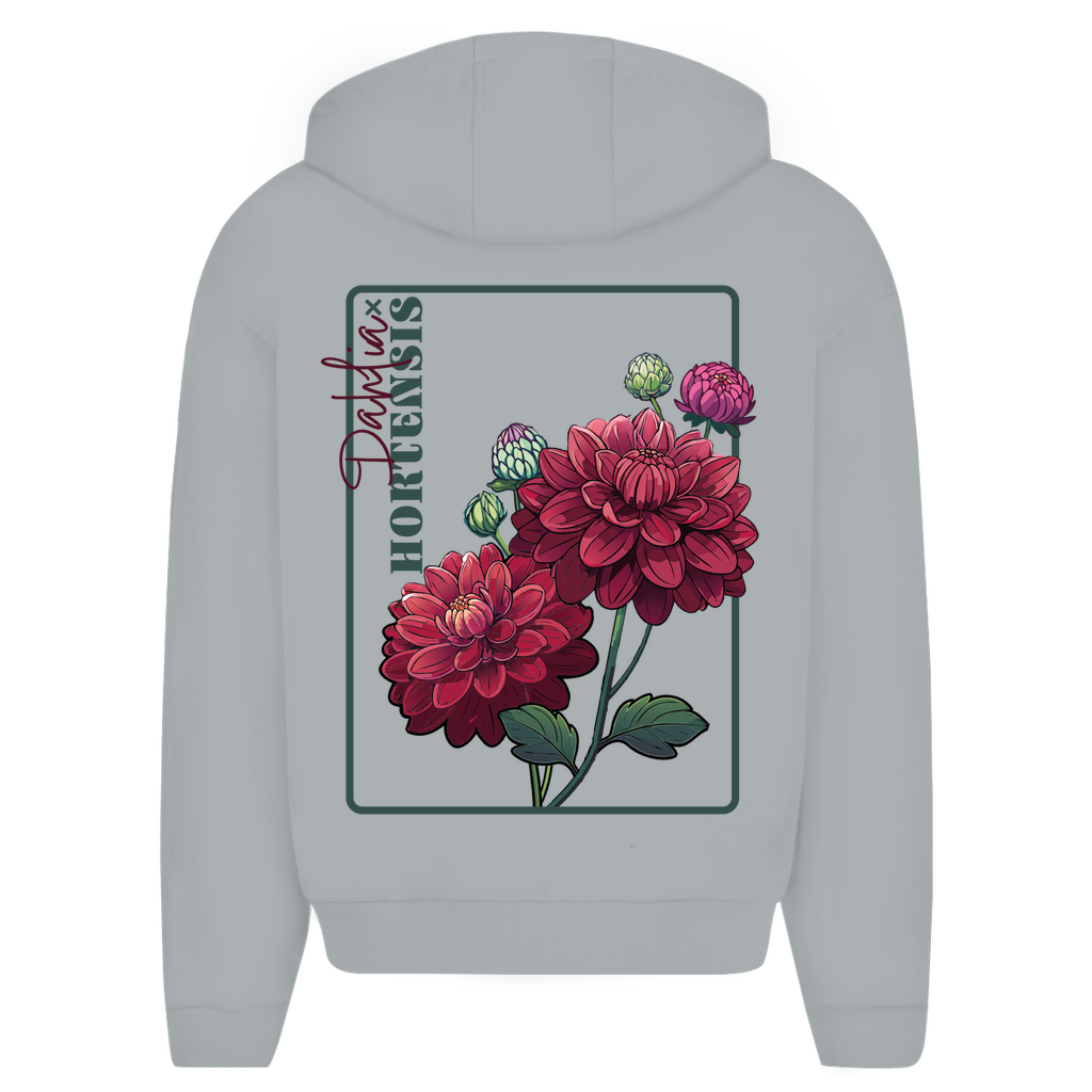 Herren Oversize Zipper Hoodie Dahlia