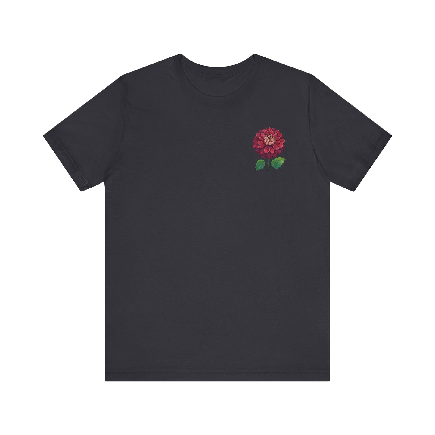 Floral Graphic Tee - Vintage Dahlia Design for Nature Lovers