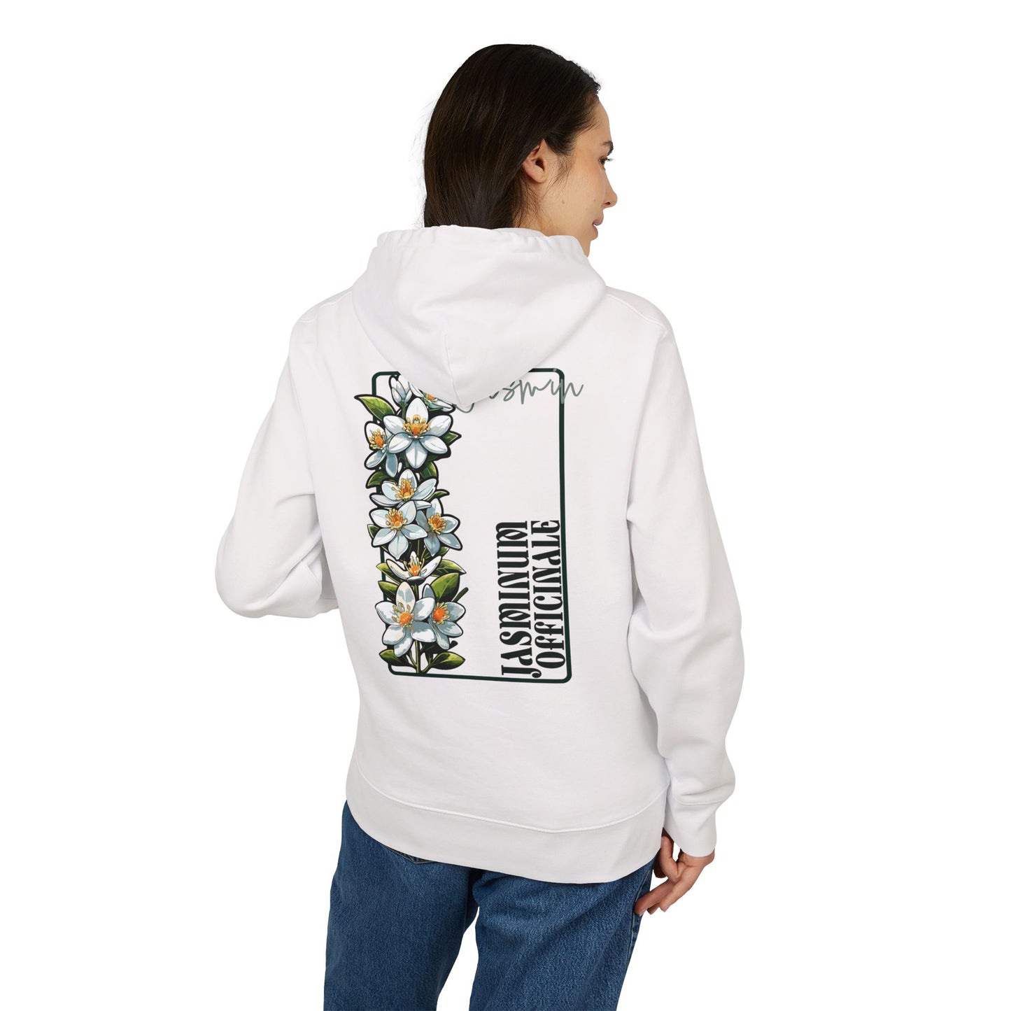 Floral Embroidered Unisex Hoodie - Stylish Comfort for Every Occasion "Jasmin"