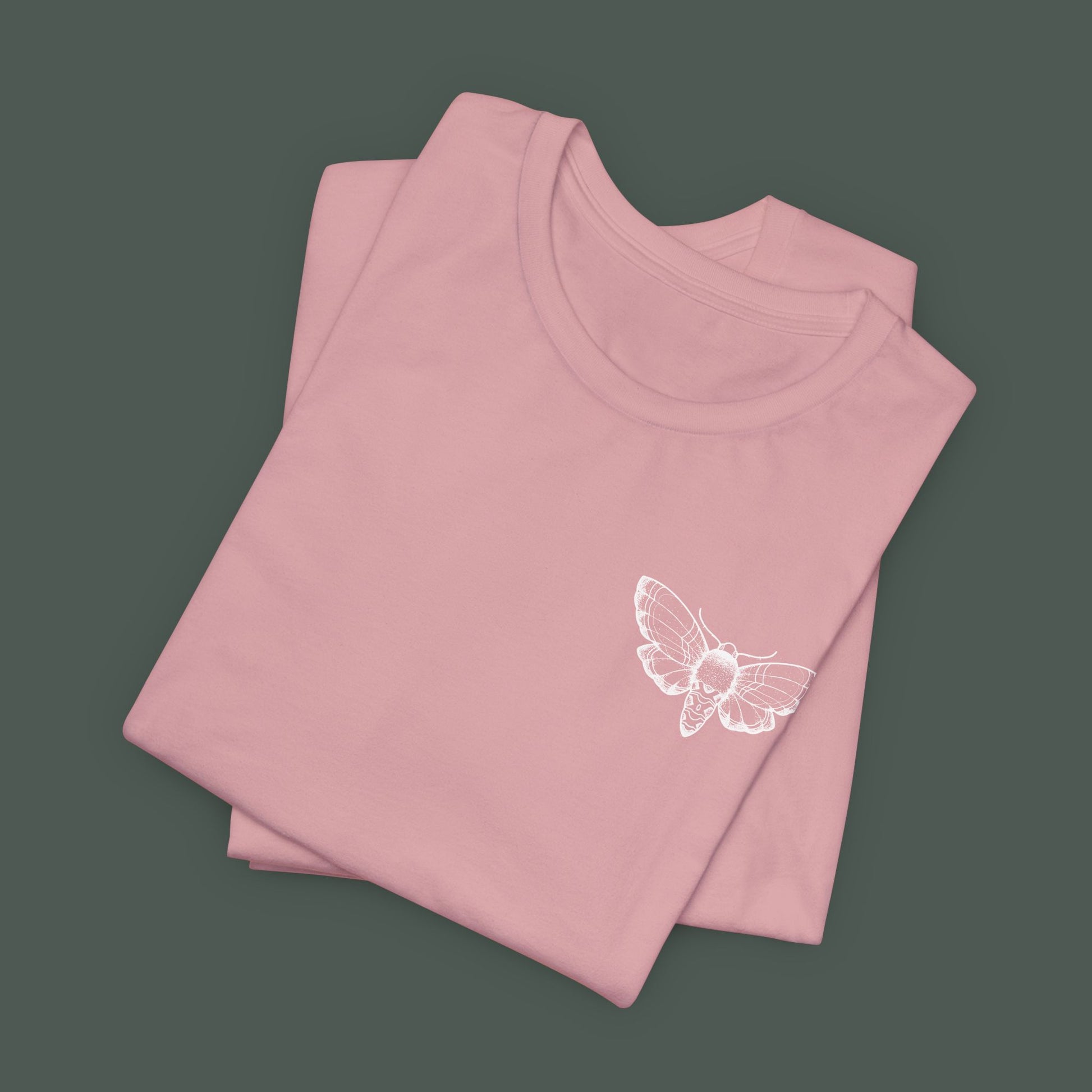 Artistic Moth Graphic Tee, Casual Unisex T-Shirt for Nature Lovers, Unique Gift for Birthdays, Festivals, and Everyday Wear