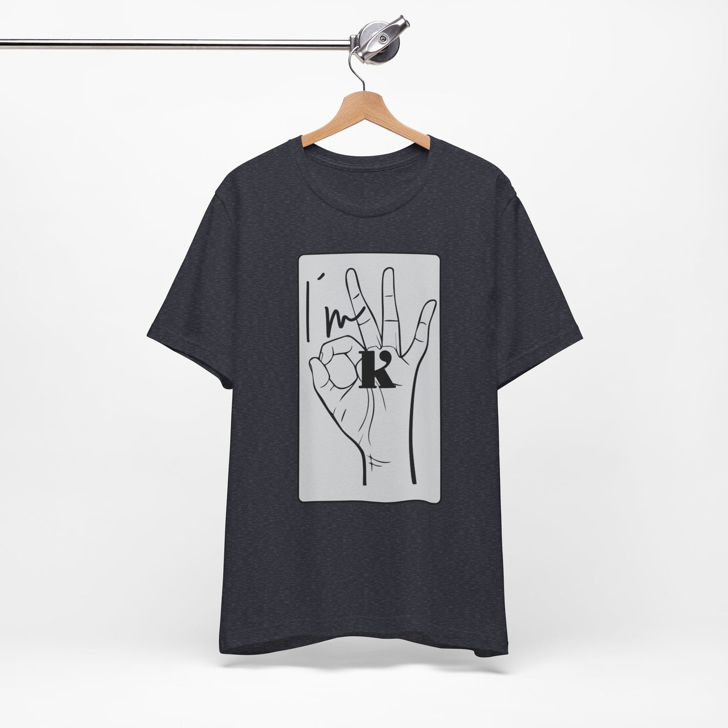 Unisex Jersey Short Sleeve Tee - I'm OK Hand Gesture Graphic Tee