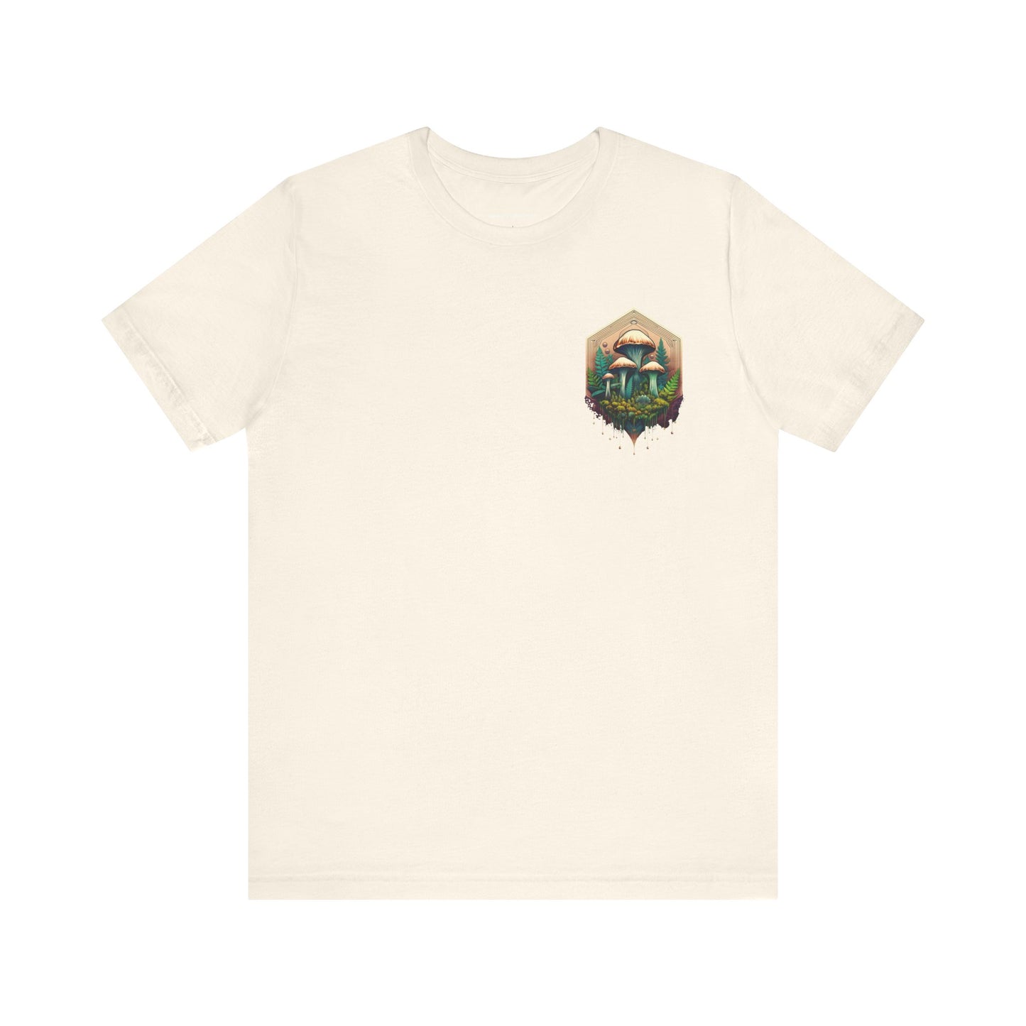 Mystical Mushroom Unisex Jersey Tee - Nature-Inspired Design