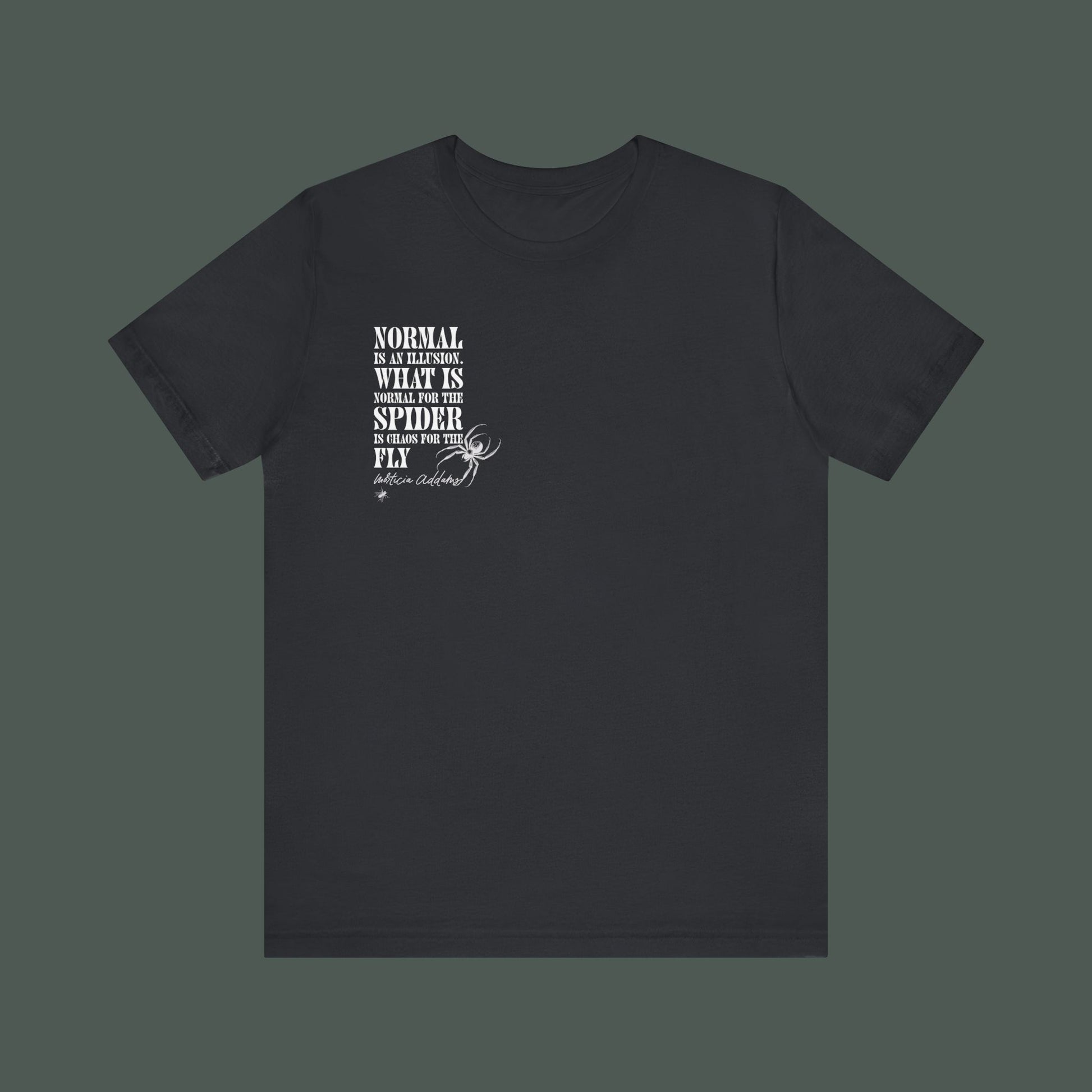 Spider Graphic Tee, Unique Unisex Shirt, Quirky Gift for Nature Lovers, Birthday and Halloween Apparel, Cool Casual Wear