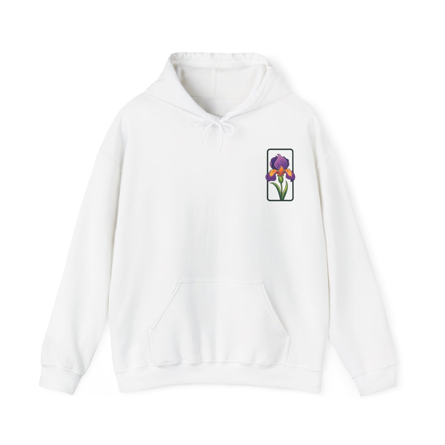 Floral Graphic Unisex Hoodie - 'Not Guaranteed' Iris Design