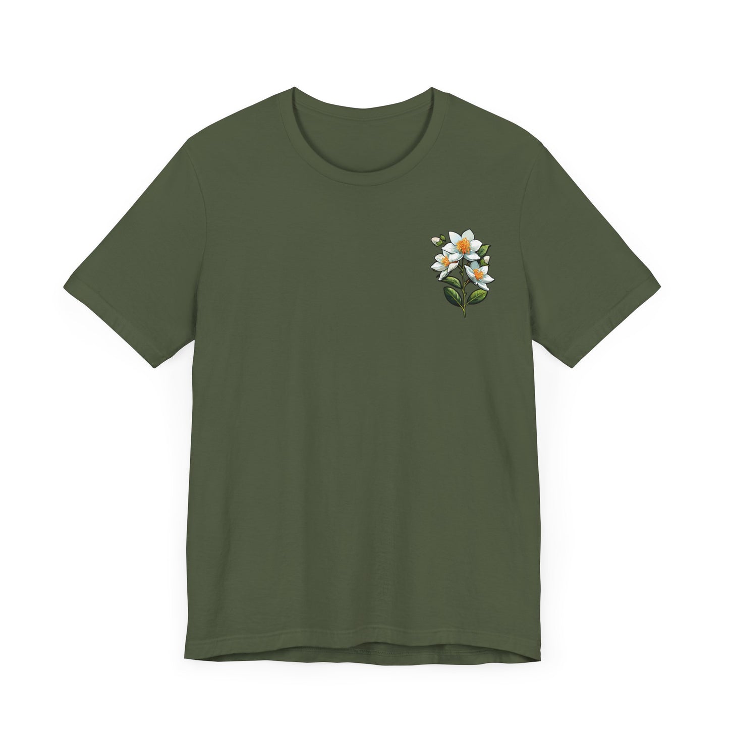 Floral Unisex Jersey Tee - 'La Spirituellement Officielle' Design