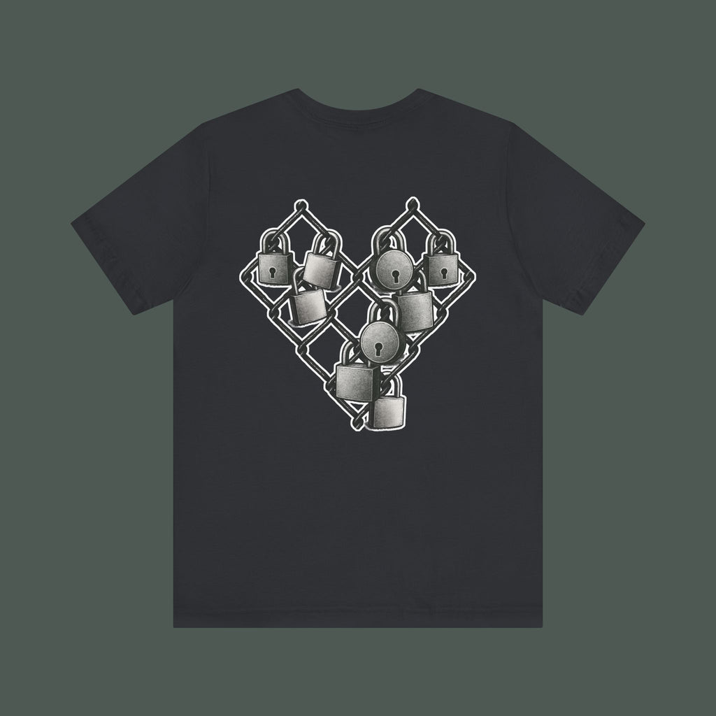 Trendy Minimalist Heart Tee - Unisex Jersey Short Sleeve T-Shirt