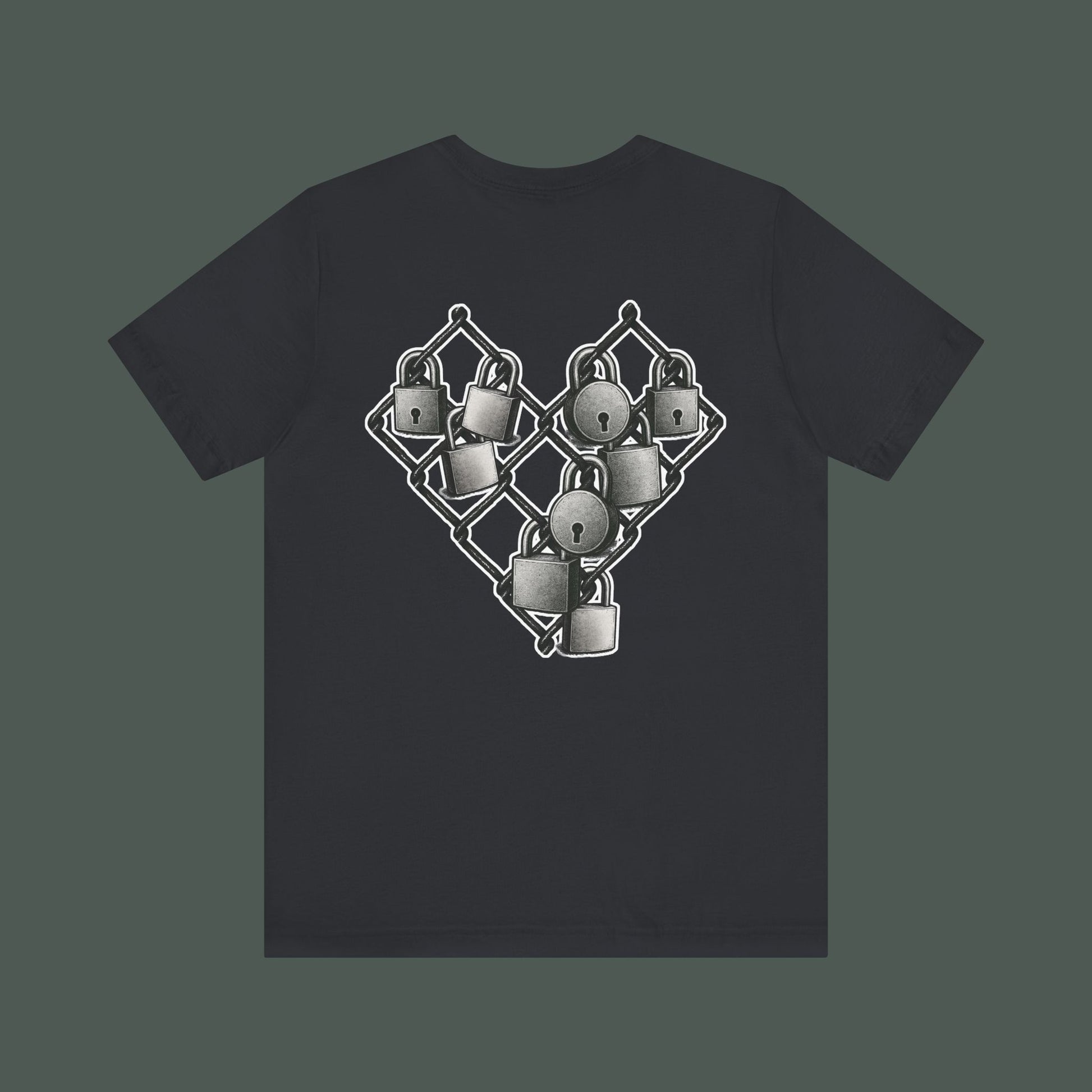 Trendy Minimalist Heart Tee - Unisex Jersey Short Sleeve T-Shirt