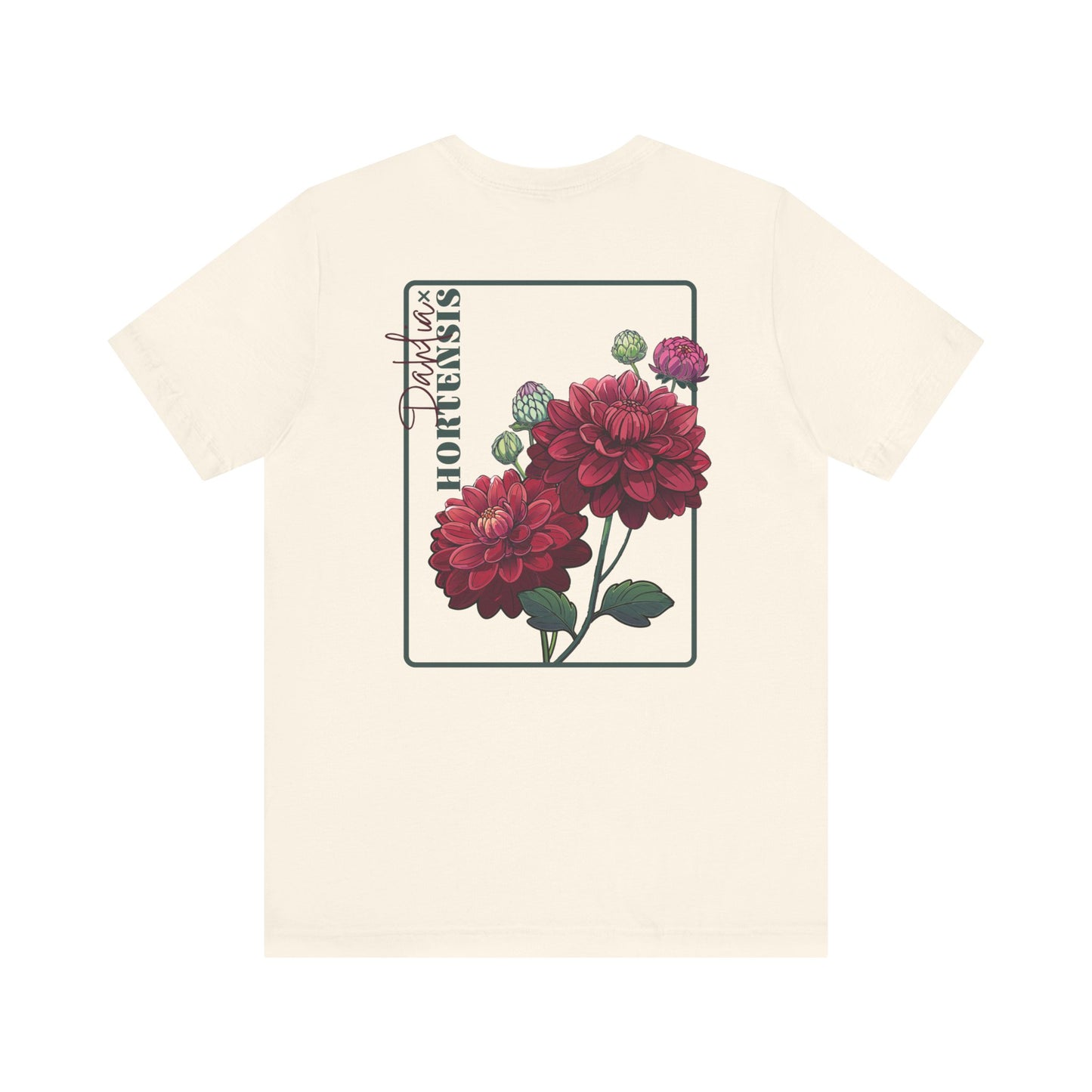 Floral Graphic Tee - Vintage Dahlia Design for Nature Lovers