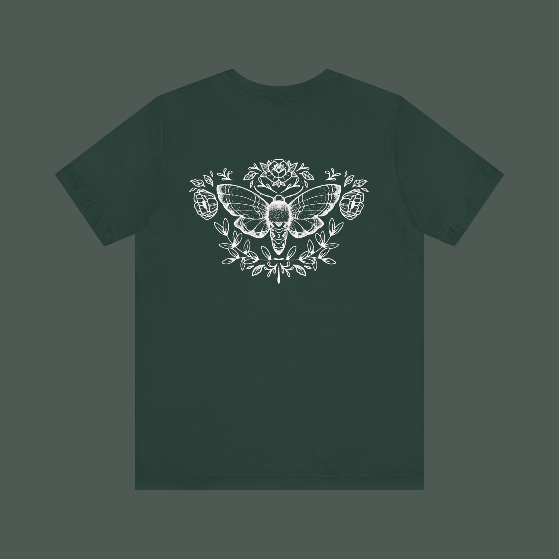 Artistic Moth Graphic Tee, Casual Unisex T-Shirt for Nature Lovers, Unique Gift for Birthdays, Festivals, and Everyday Wear