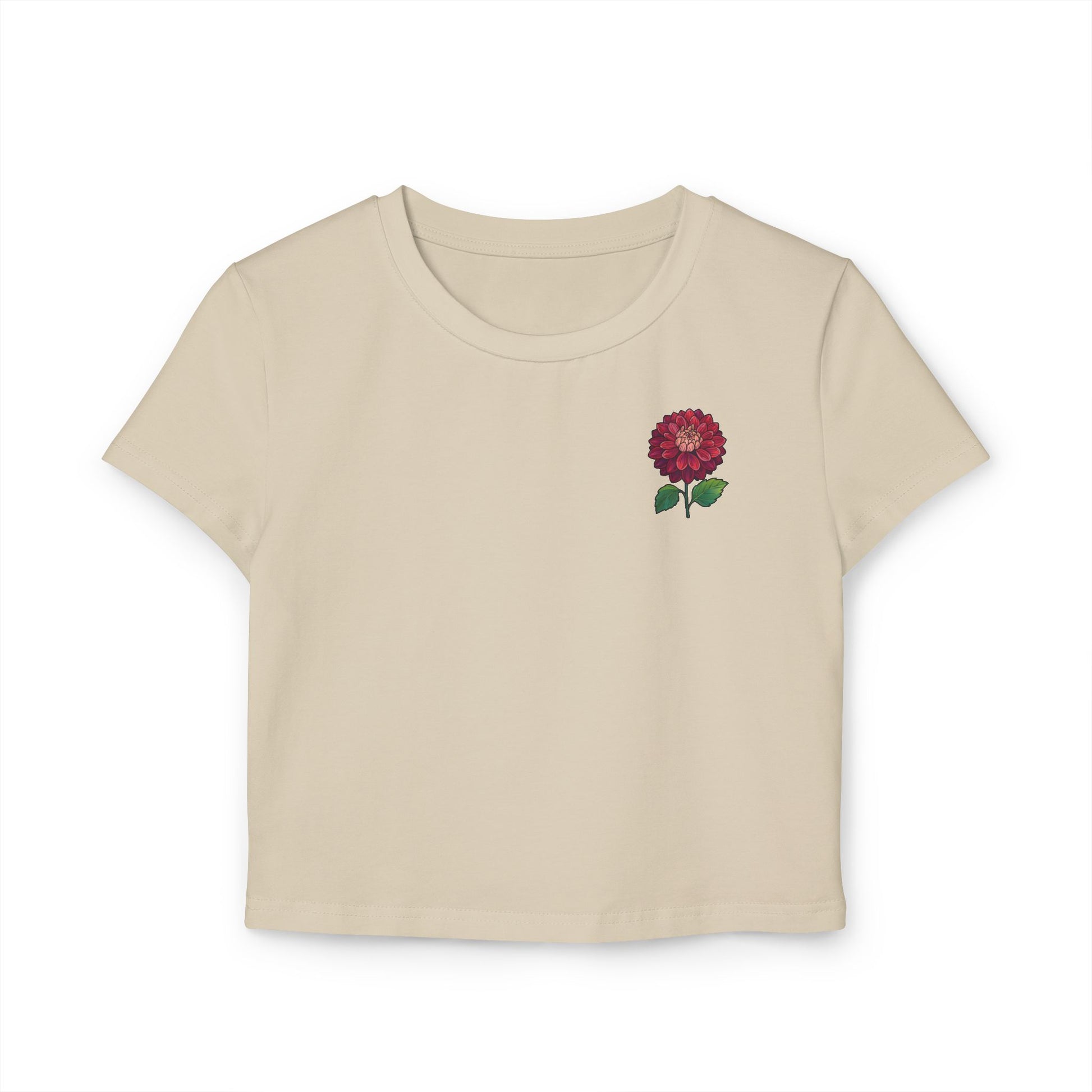 Feminine Floral Baby Tee, Cute Graphic Tee, Casual Summer Outfit, Gifts for Her, Vintage Floral Shirt, Spring Style