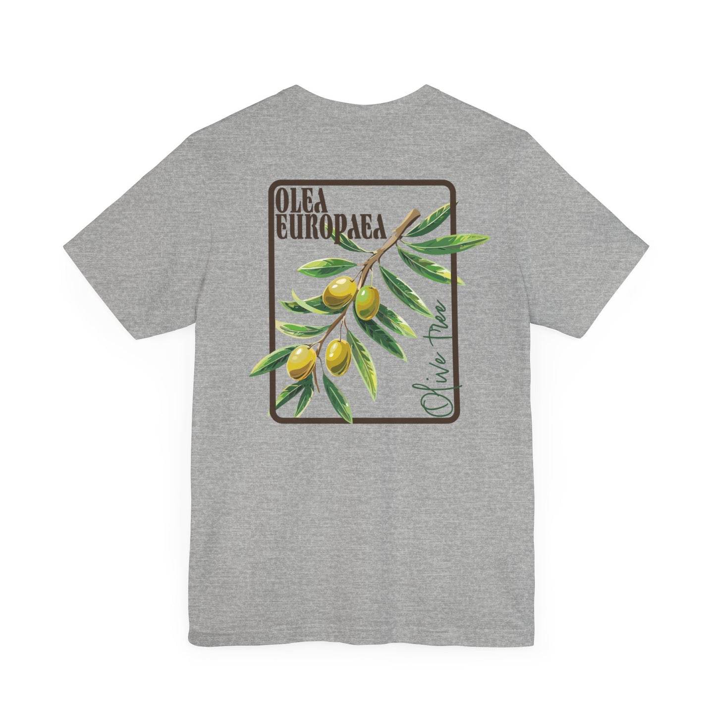 Olive Branch Unisex Jersey Tee - Nature-Inspired Botanical Graphic T-Shirt