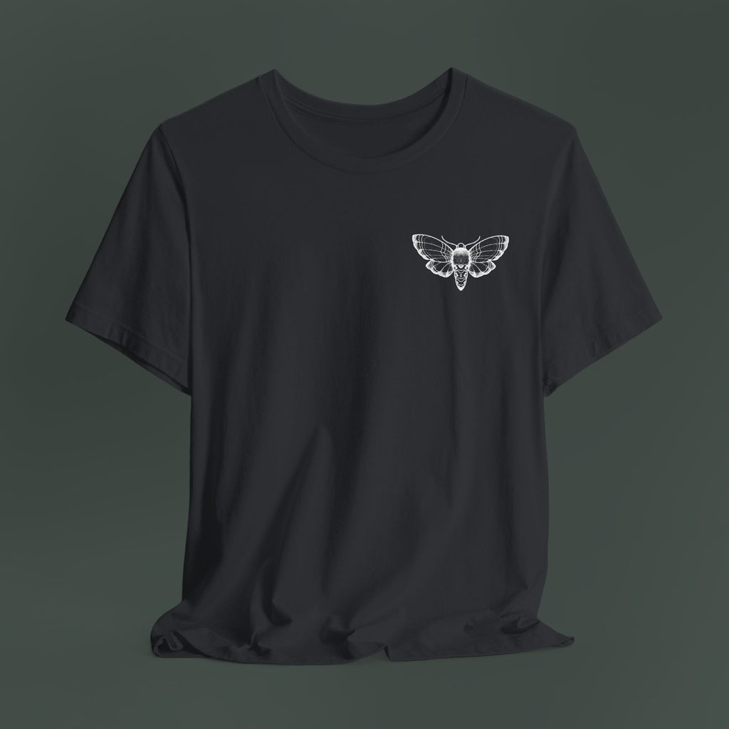 Artistic Moth Graphic Tee, Casual Unisex T-Shirt for Nature Lovers, Unique Gift for Birthdays, Festivals, and Everyday Wear