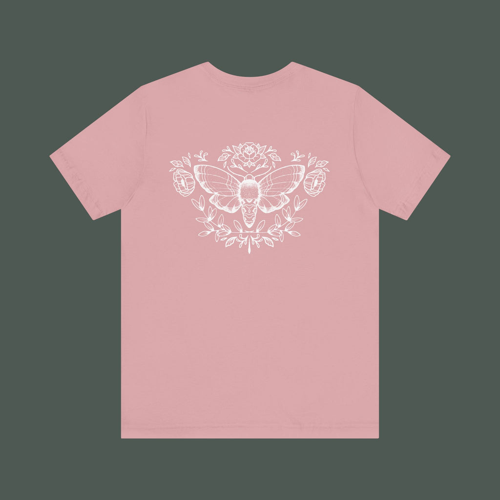 Artistic Moth Graphic Tee, Casual Unisex T-Shirt for Nature Lovers, Unique Gift for Birthdays, Festivals, and Everyday Wear