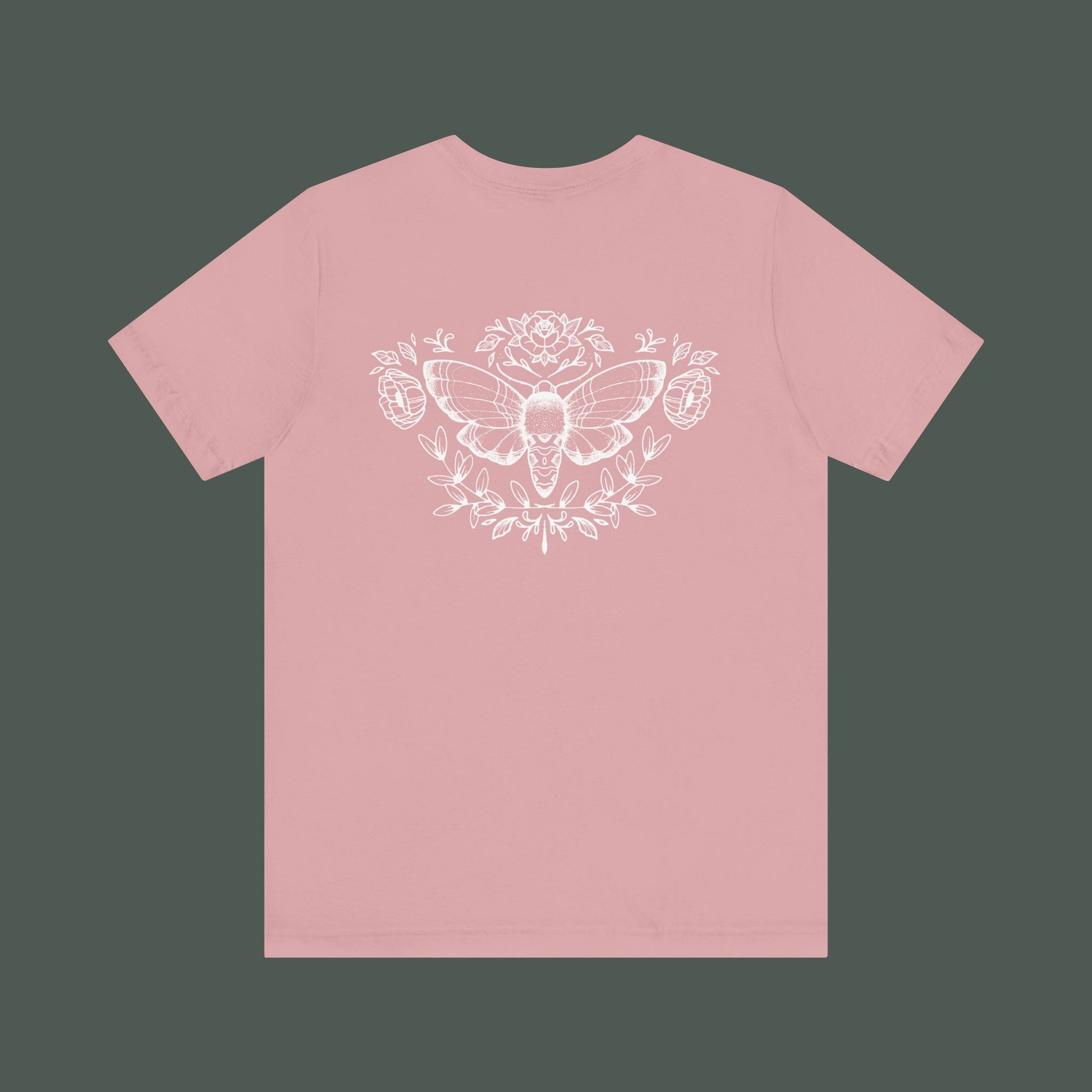 Artistic Moth Graphic Tee, Casual Unisex T-Shirt for Nature Lovers, Unique Gift for Birthdays, Festivals, and Everyday Wear