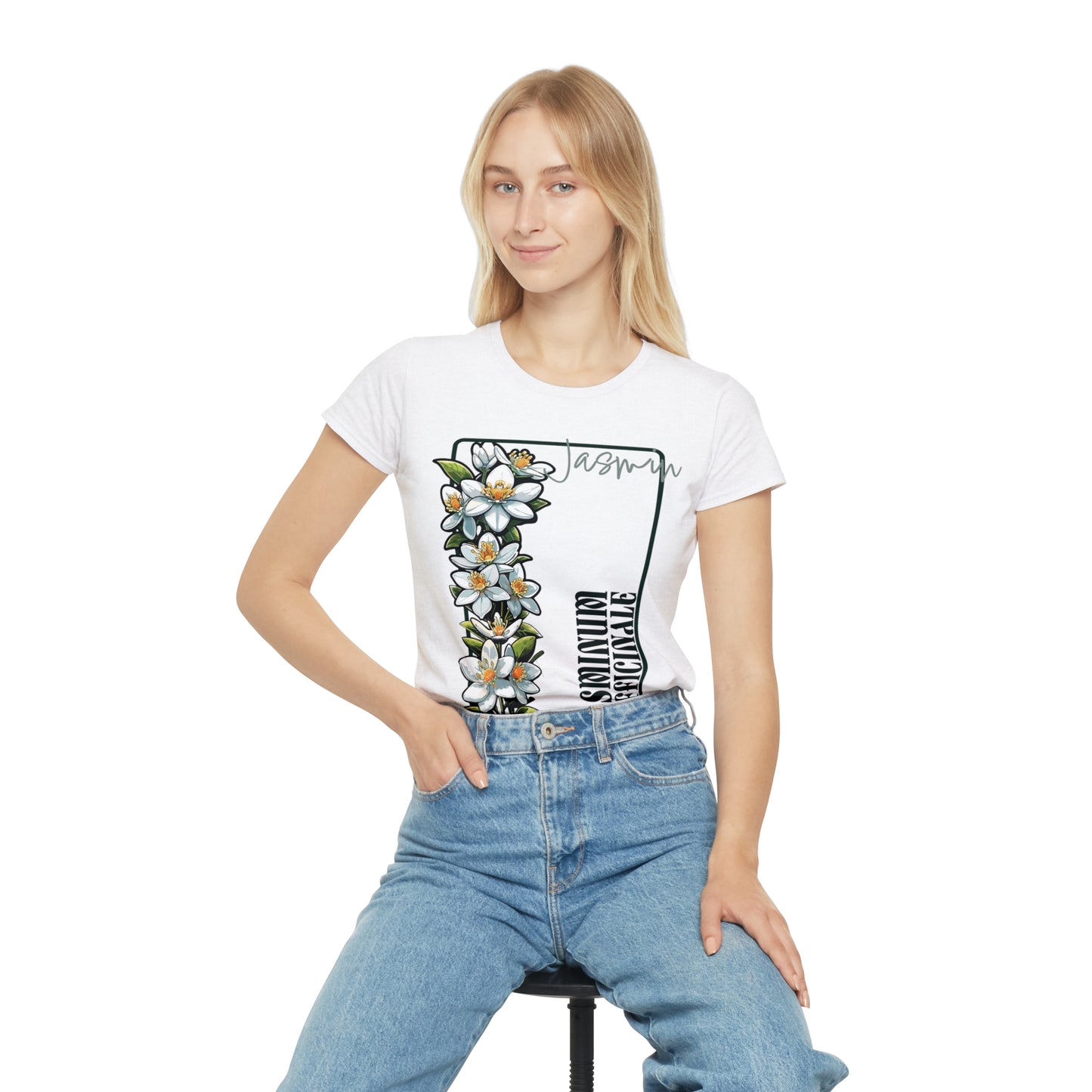 Floral Women's Iconic T-Shirt - Elegant Floral Design for Everyday Wear