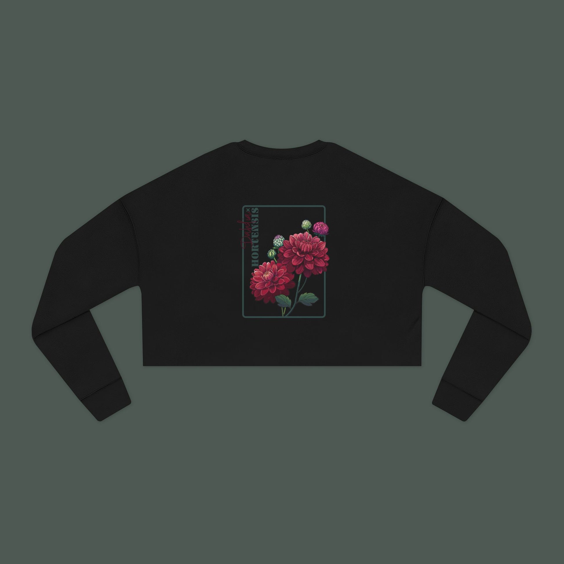 Floral Women's Cropped Sweatshirt, Casual Spring Fashion, Gift for Mom, Stylish Athleisure, Cute Sweatshirt for Girls
