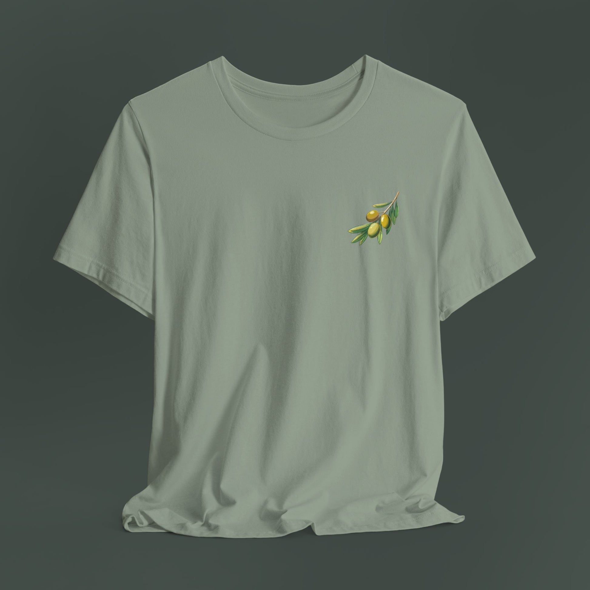 Olive Branch Graphic Tee - Nature Inspired Unisex Shirt, Summer Fashion, Gift for Gardening Lovers, Eco-Friendly Apparel, Casual Wear