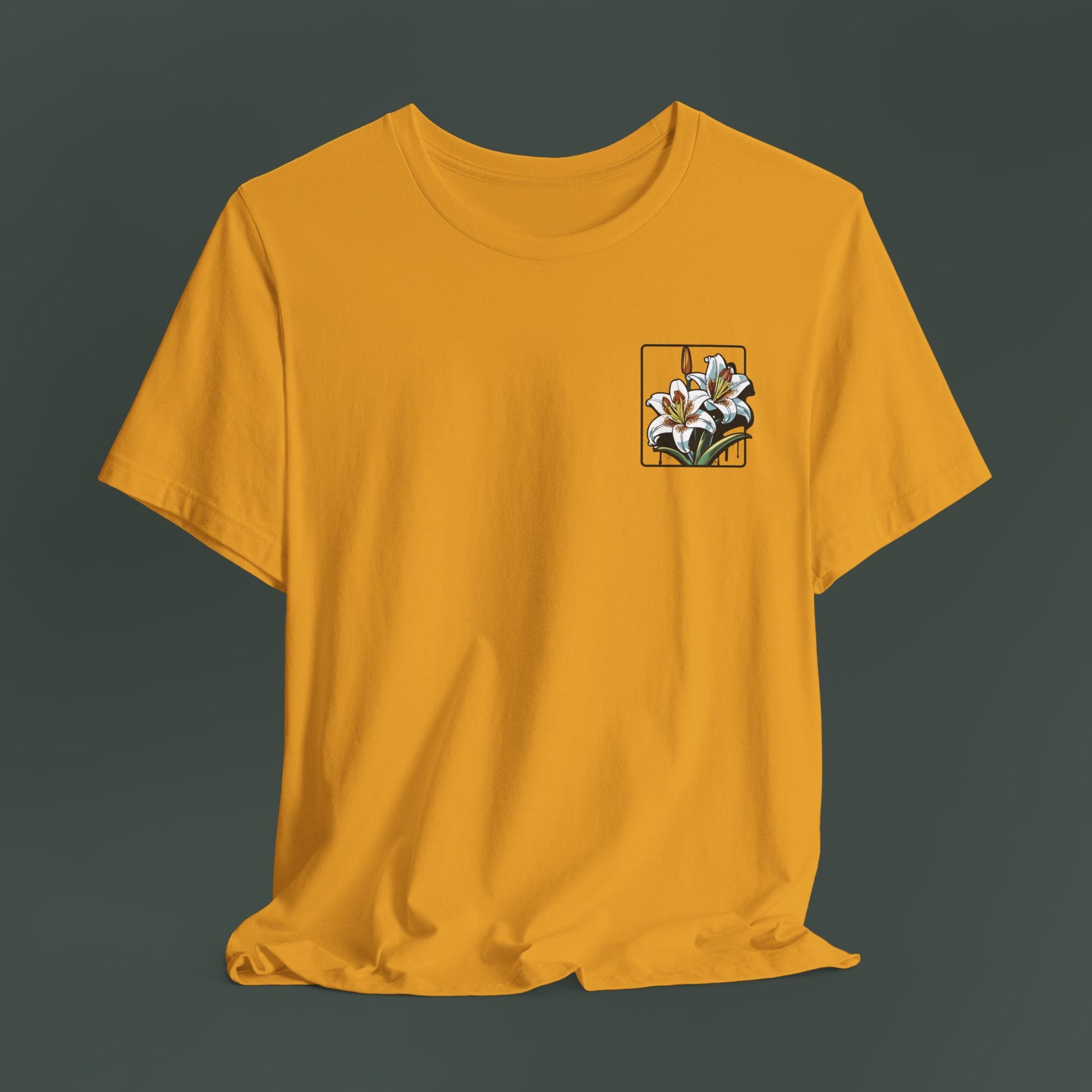 Floral Art Tee - Vintage Style Unisex Jersey Short Sleeve, Nature T-Shirt, Gift for Art Lovers, Spring and Summer Fashion, Unique Gift Idea