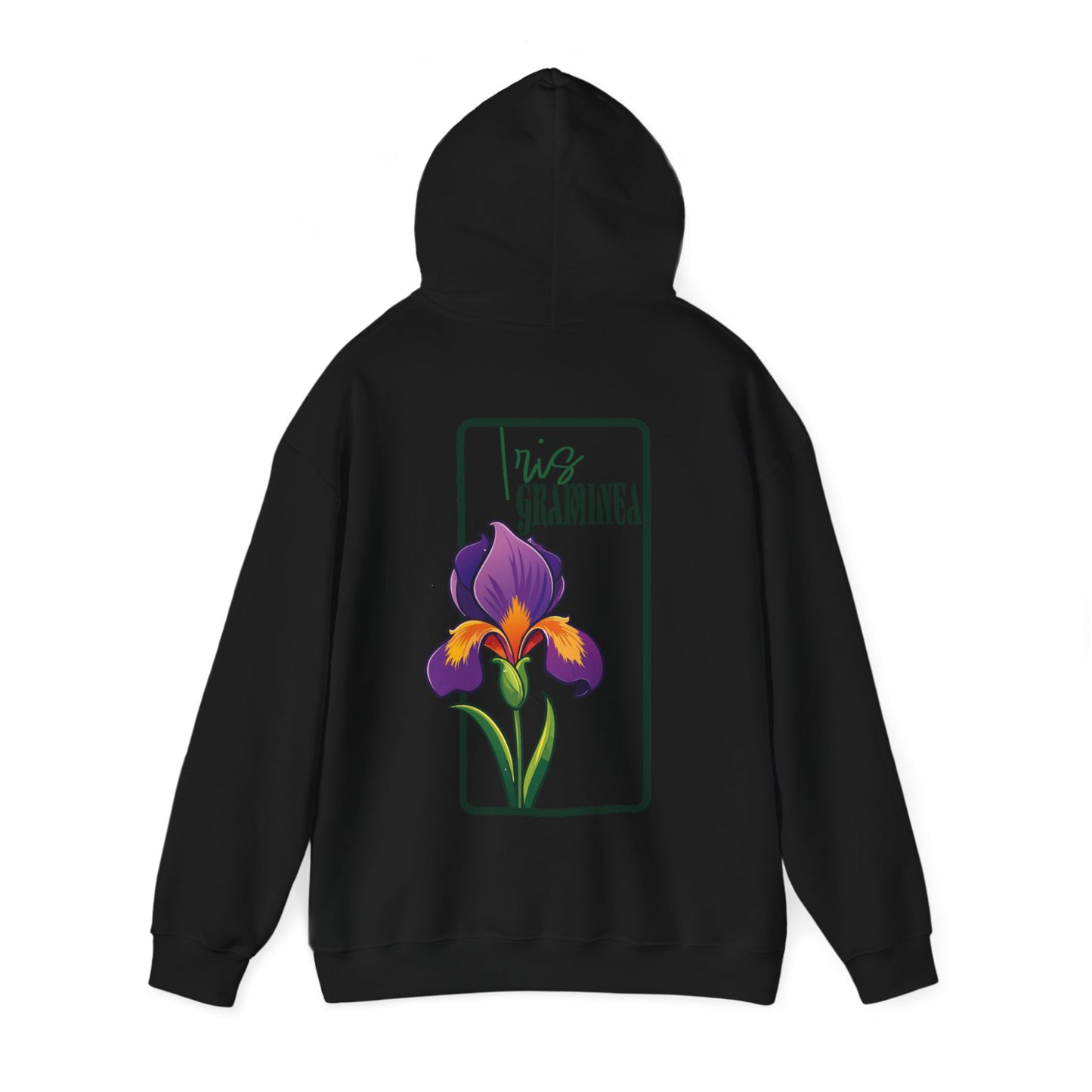 Floral Graphic Unisex Hoodie - 'Not Guaranteed' Iris Design