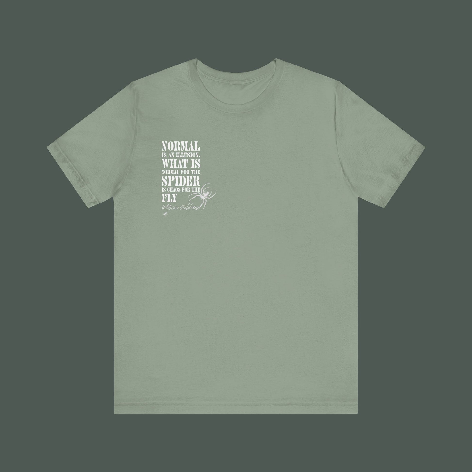 Spider Graphic Tee, Unique Unisex Shirt, Quirky Gift for Nature Lovers, Birthday and Halloween Apparel, Cool Casual Wear