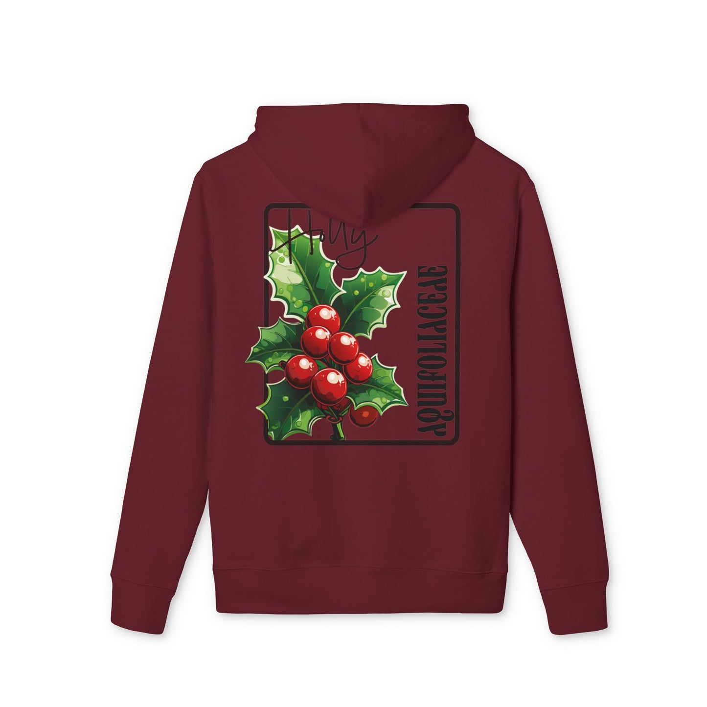 Holiday Holly Hooded Sweatshirt - Unisex Christmas Apparel