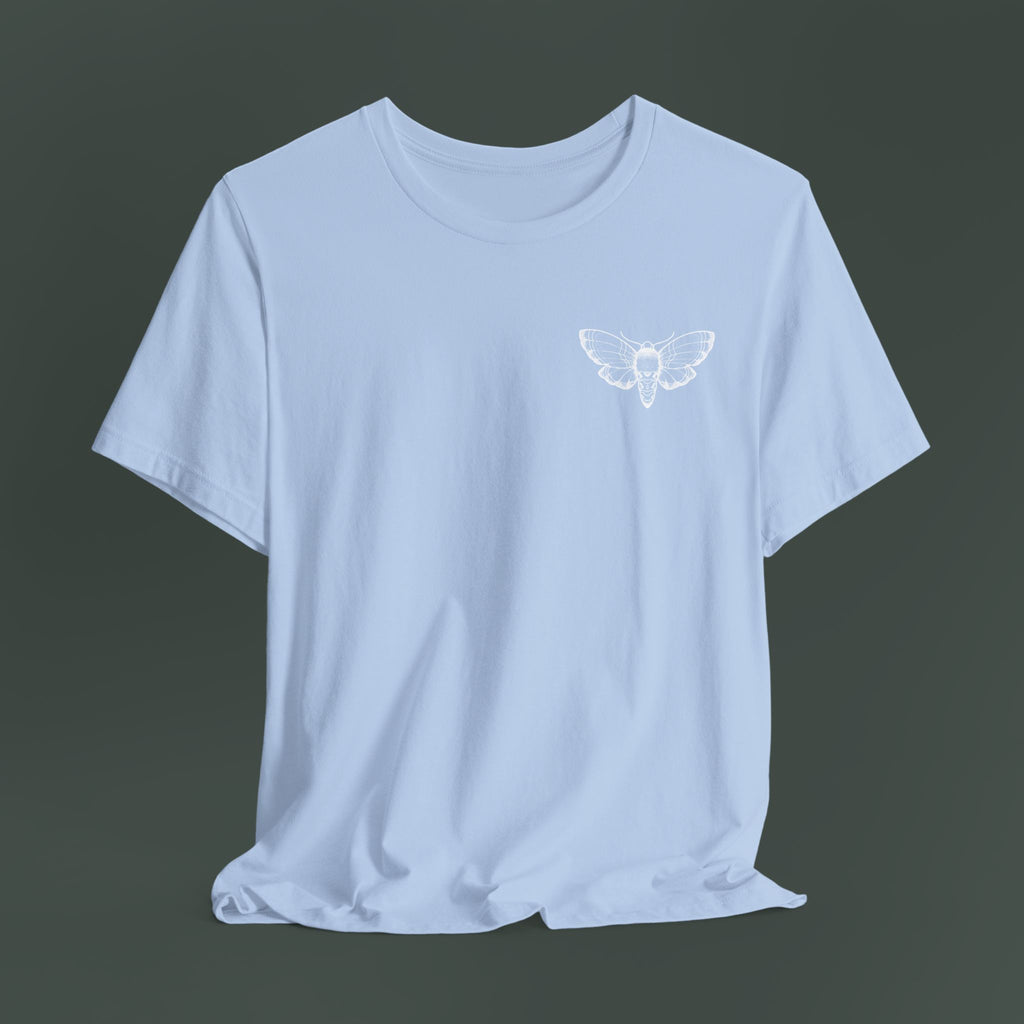 Artistic Moth Graphic Tee, Casual Unisex T-Shirt for Nature Lovers, Unique Gift for Birthdays, Festivals, and Everyday Wear