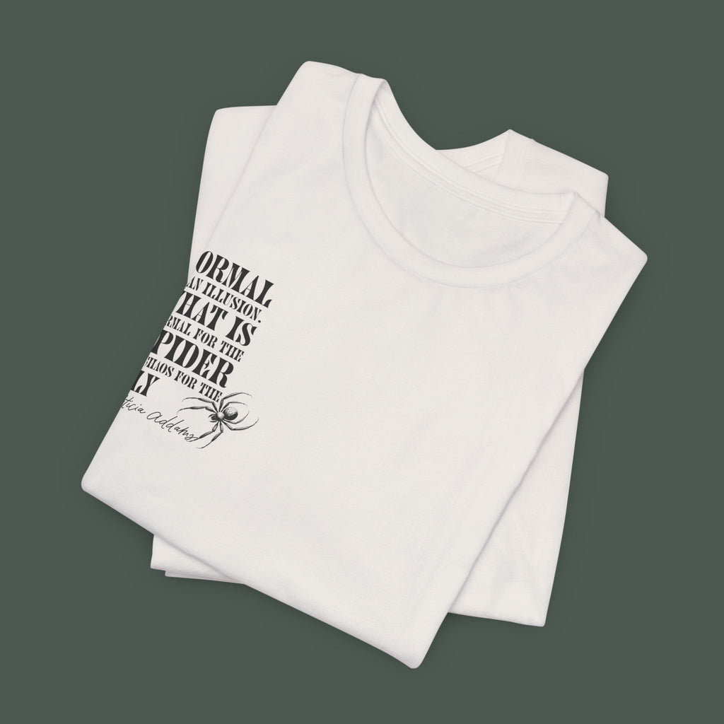 Spider Graphic Tee, Unique Unisex Shirt, Quirky Gift for Nature Lovers, Birthday and Halloween Apparel, Cool Casual Wear