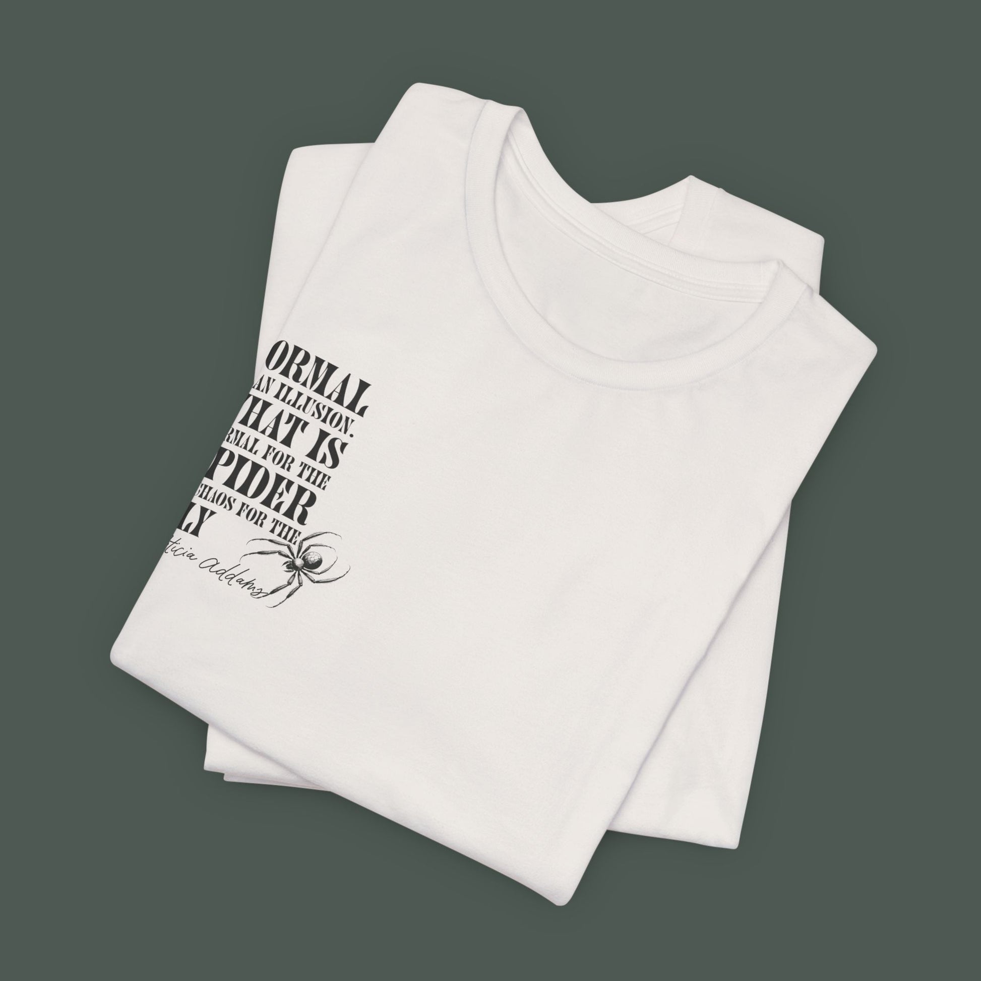 Spider Graphic Tee, Unique Unisex Shirt, Quirky Gift for Nature Lovers, Birthday and Halloween Apparel, Cool Casual Wear