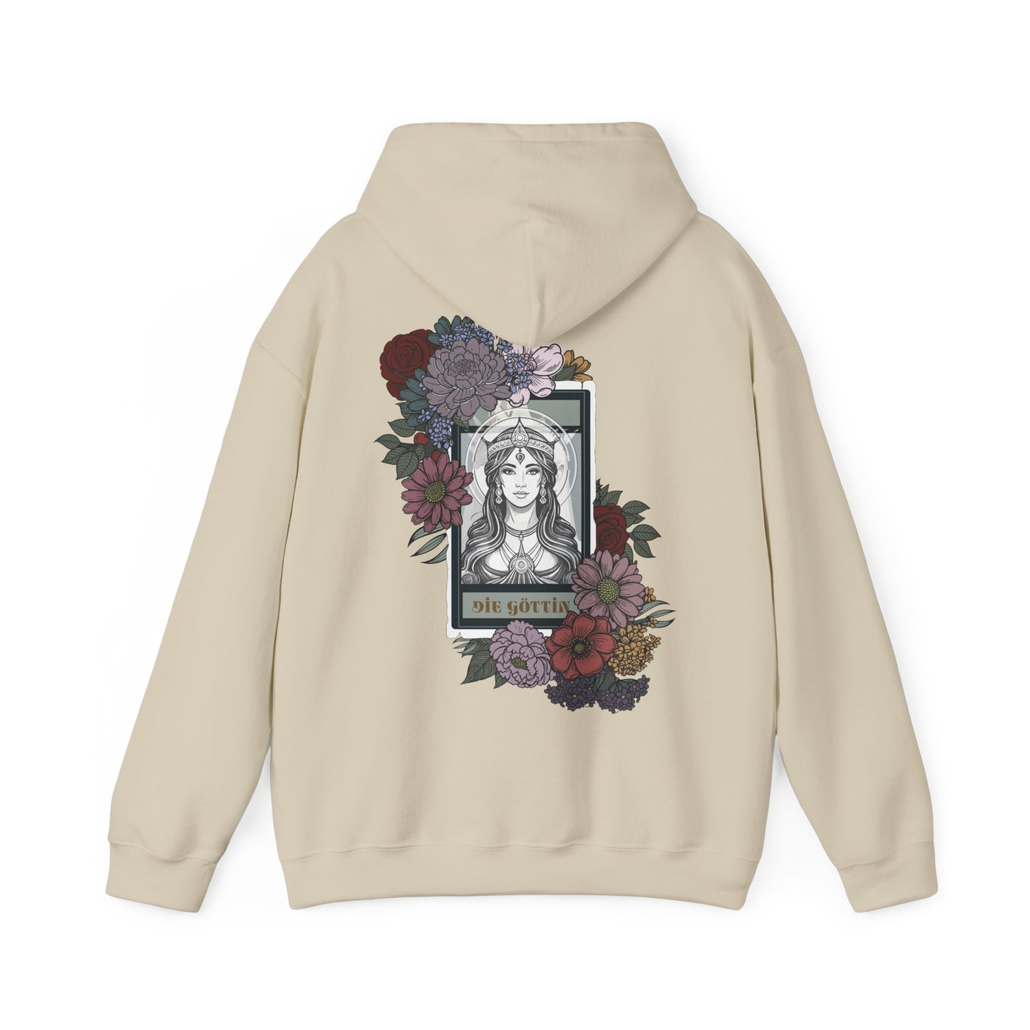 Floral Goddess Unisex Hoodie - Heavy Blend™ Sweatshirt for Cozy Comfort