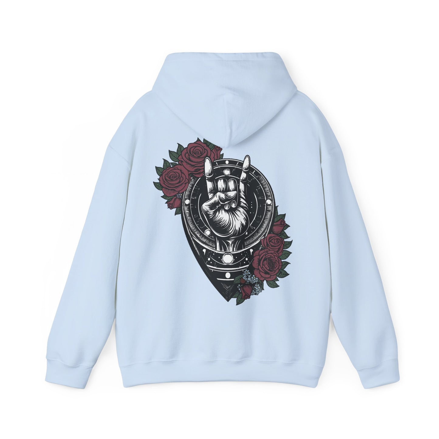 Rockin' Viking Hooded Sweatshirt - Unisex Heavy Blend™ - Perfect for Festivals & Everyday Wear