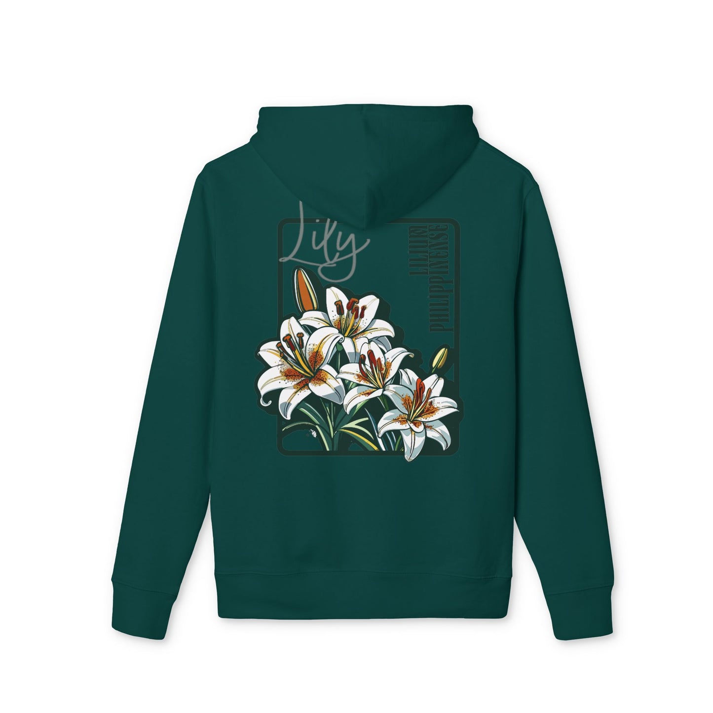 Floral Unisex Hoodie - Striking Lily Design for Nature Lovers "Lily"