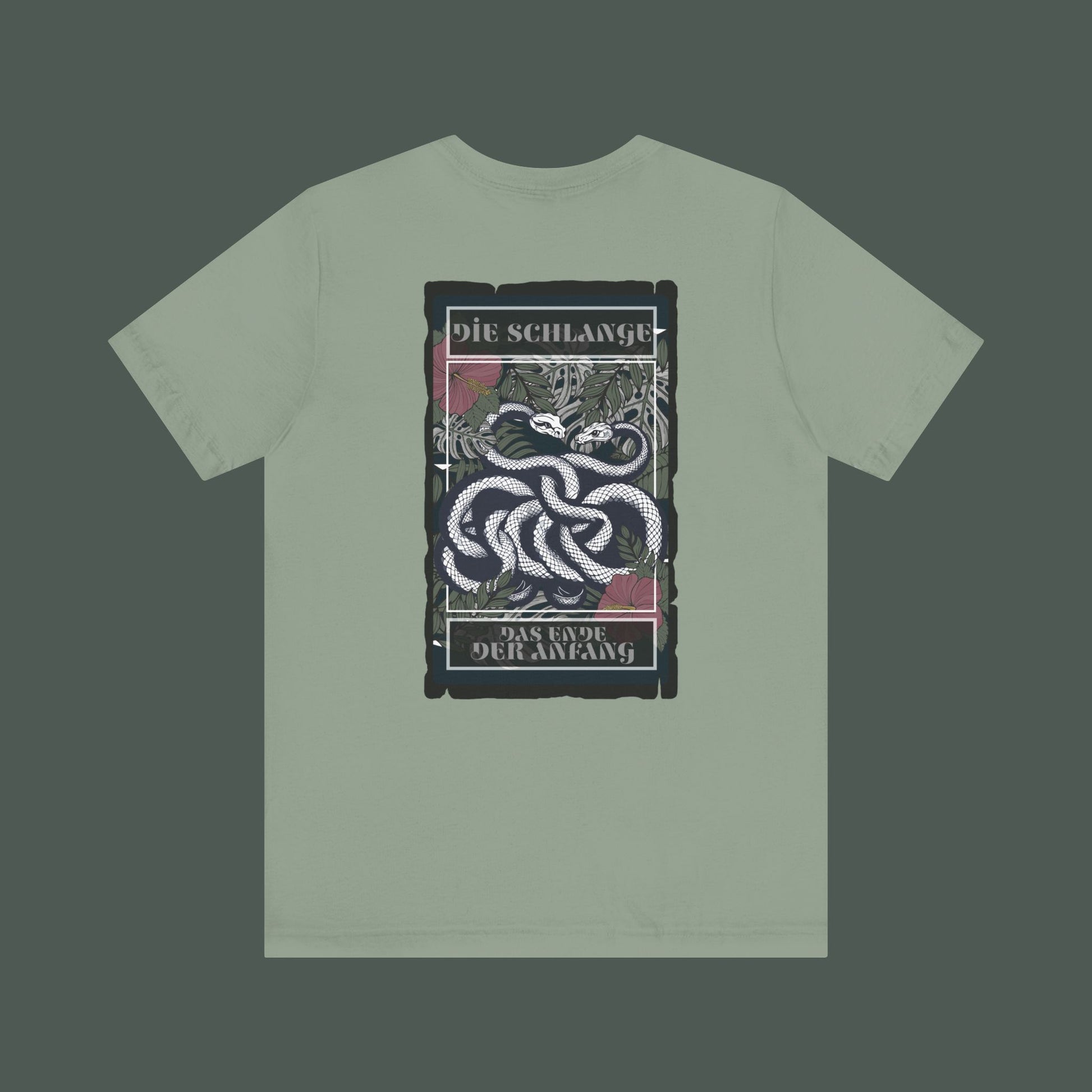 Unisex Graphic Tee, Artistic Snake Print T-Shirt, Cool Gift for Trendsetters, Casual Wear, Unique Fashion Style, Summer Essential