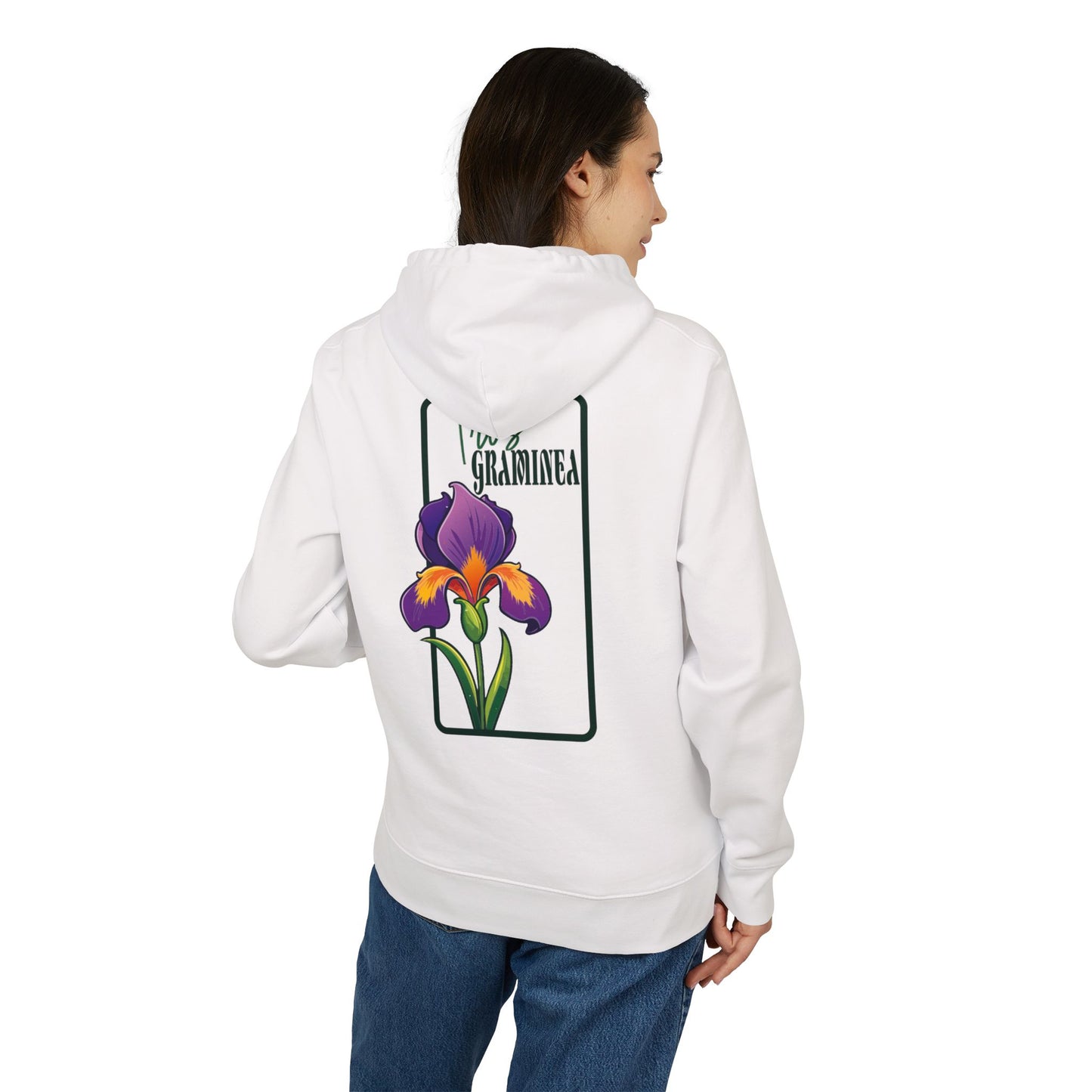 Floral Graphic Unisex Hoodie - Perfect for Spring Celebrations "Iris"