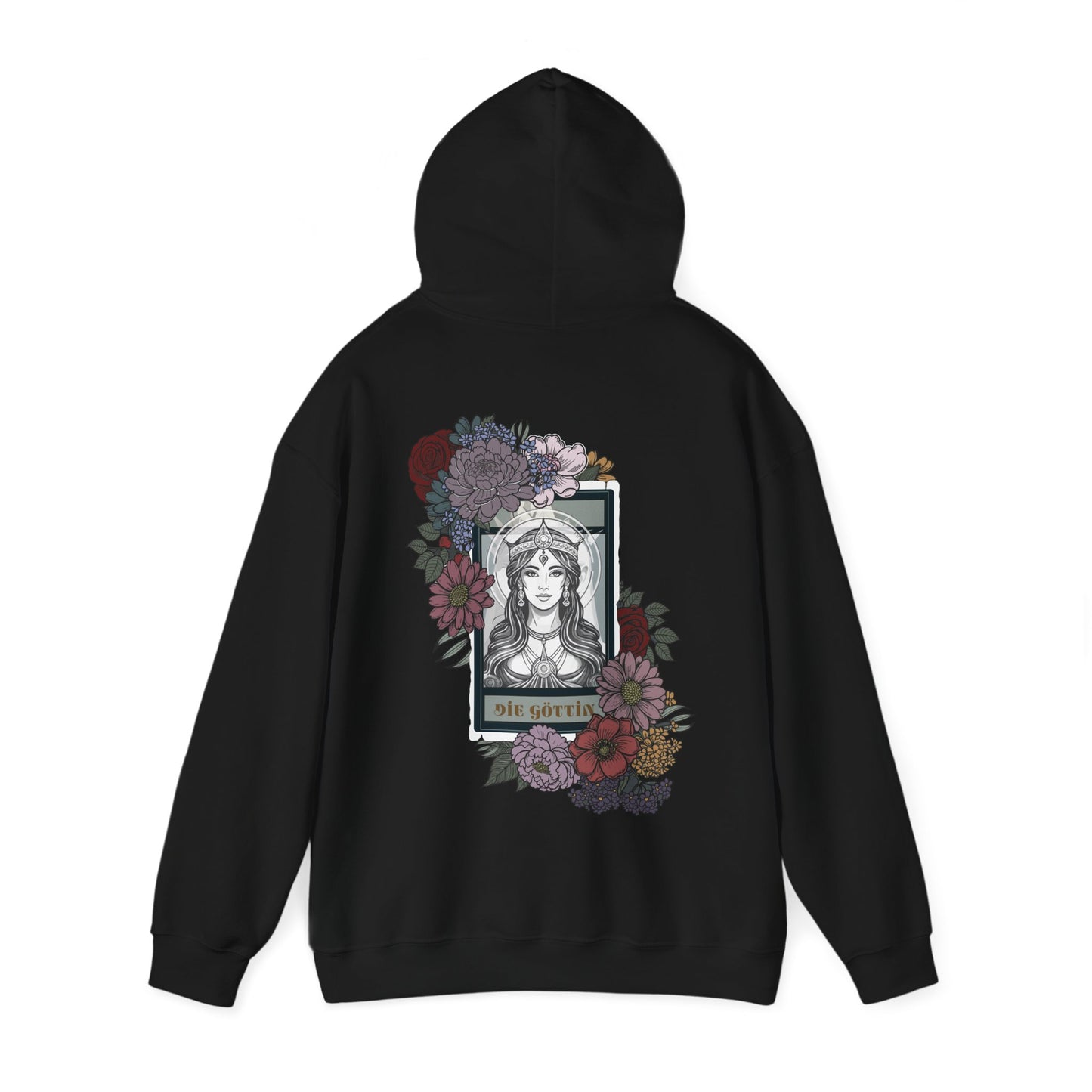 Floral Goddess Unisex Hoodie - Heavy Blend™ Sweatshirt for Cozy Comfort
