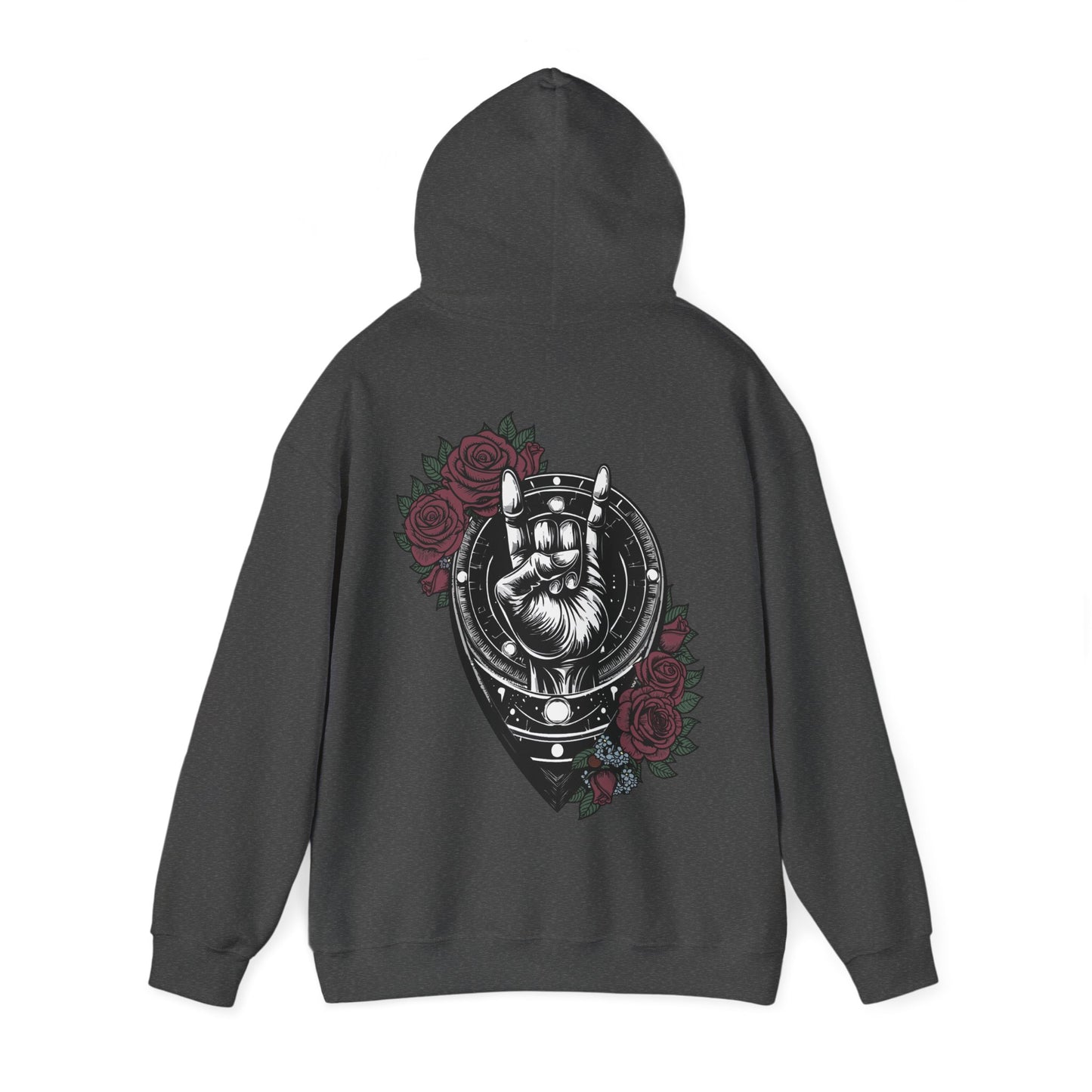 Rockin' Viking Hooded Sweatshirt - Unisex Heavy Blend™ - Perfect for Festivals & Everyday Wear