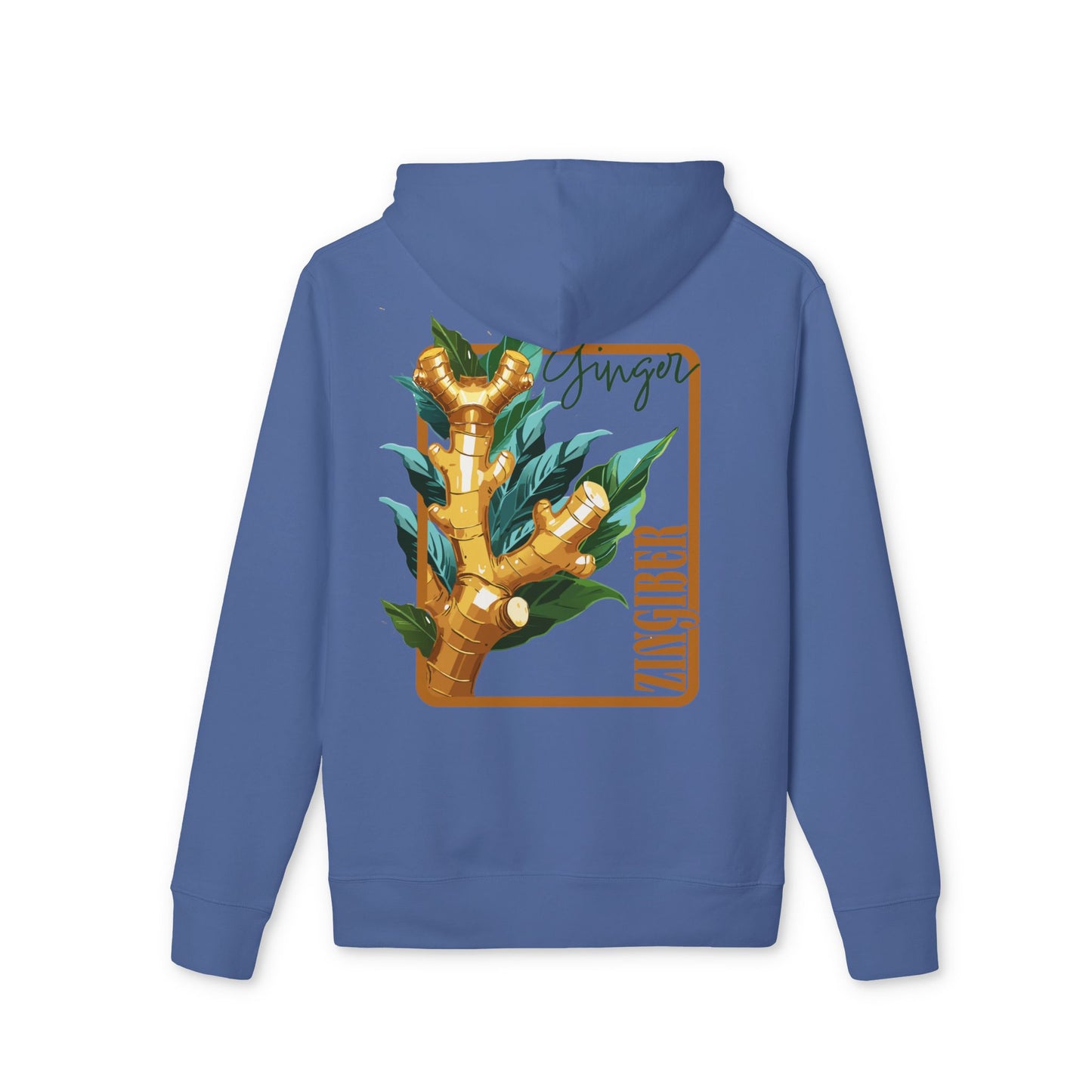 Ginger-Inspired Unisex Cruiser Hoodie - Botanical Art Design "Ginger"