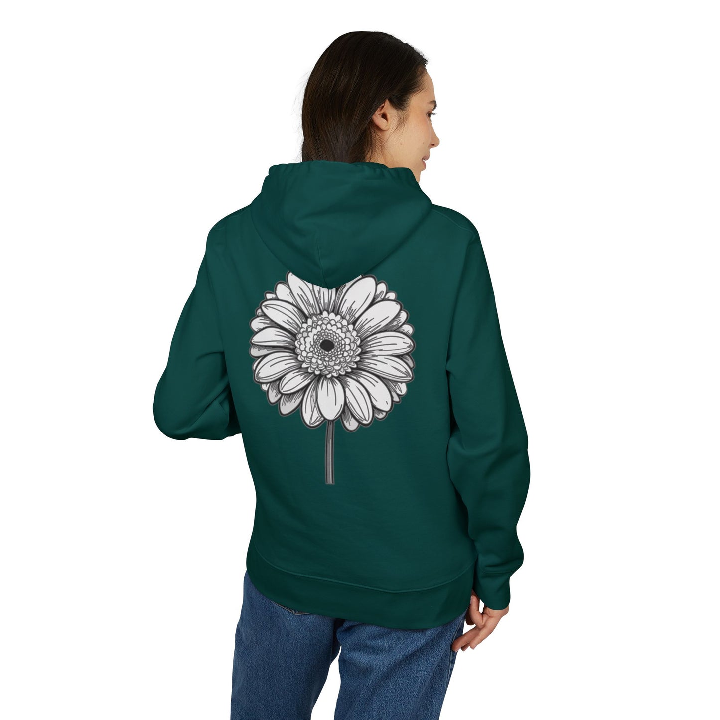 Groovy Flower Design Unisex Hoodie – Heavy Blend™ Sweatshirt for Casual Vibes