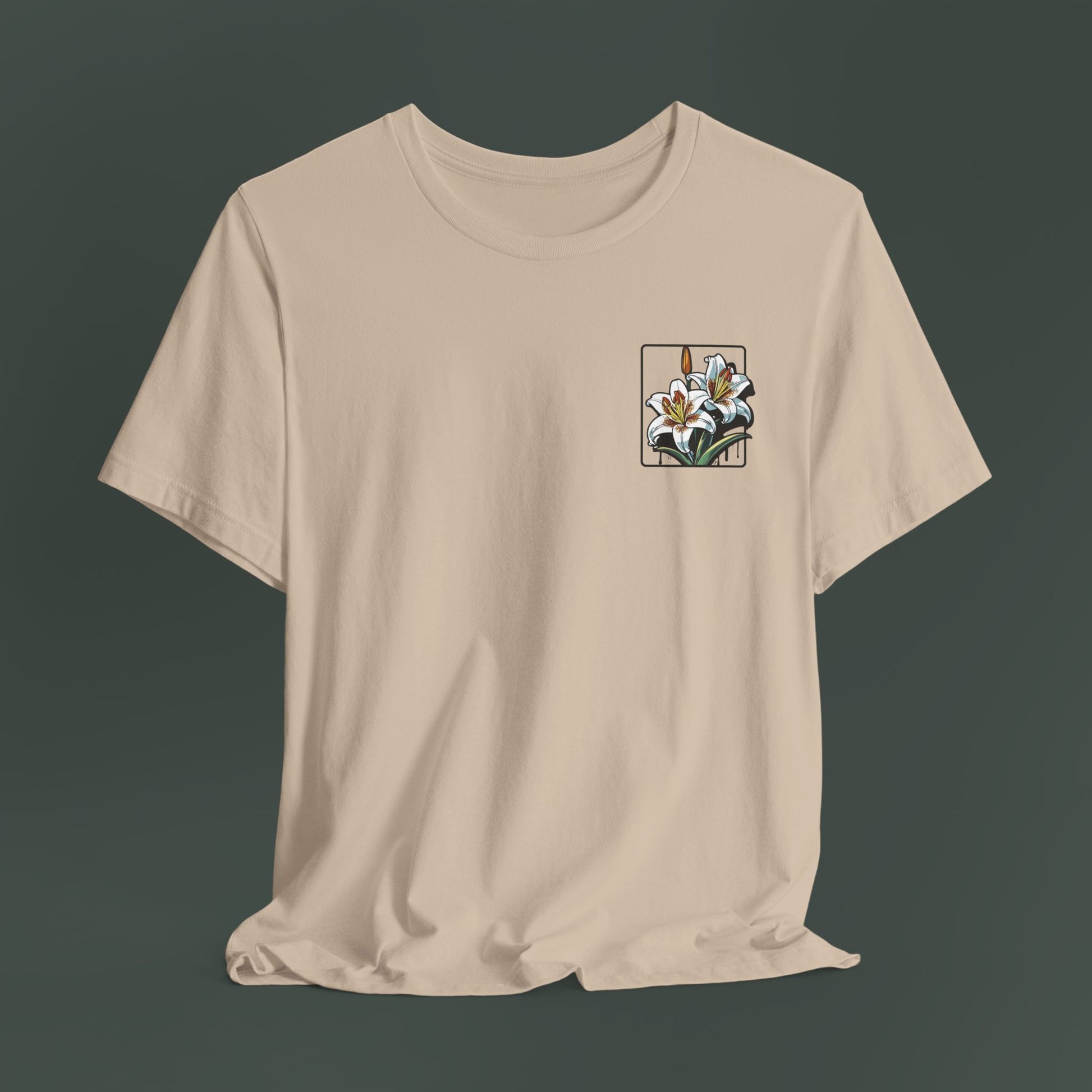 Floral Art Tee - Vintage Style Unisex Jersey Short Sleeve, Nature T-Shirt, Gift for Art Lovers, Spring and Summer Fashion, Unique Gift Idea