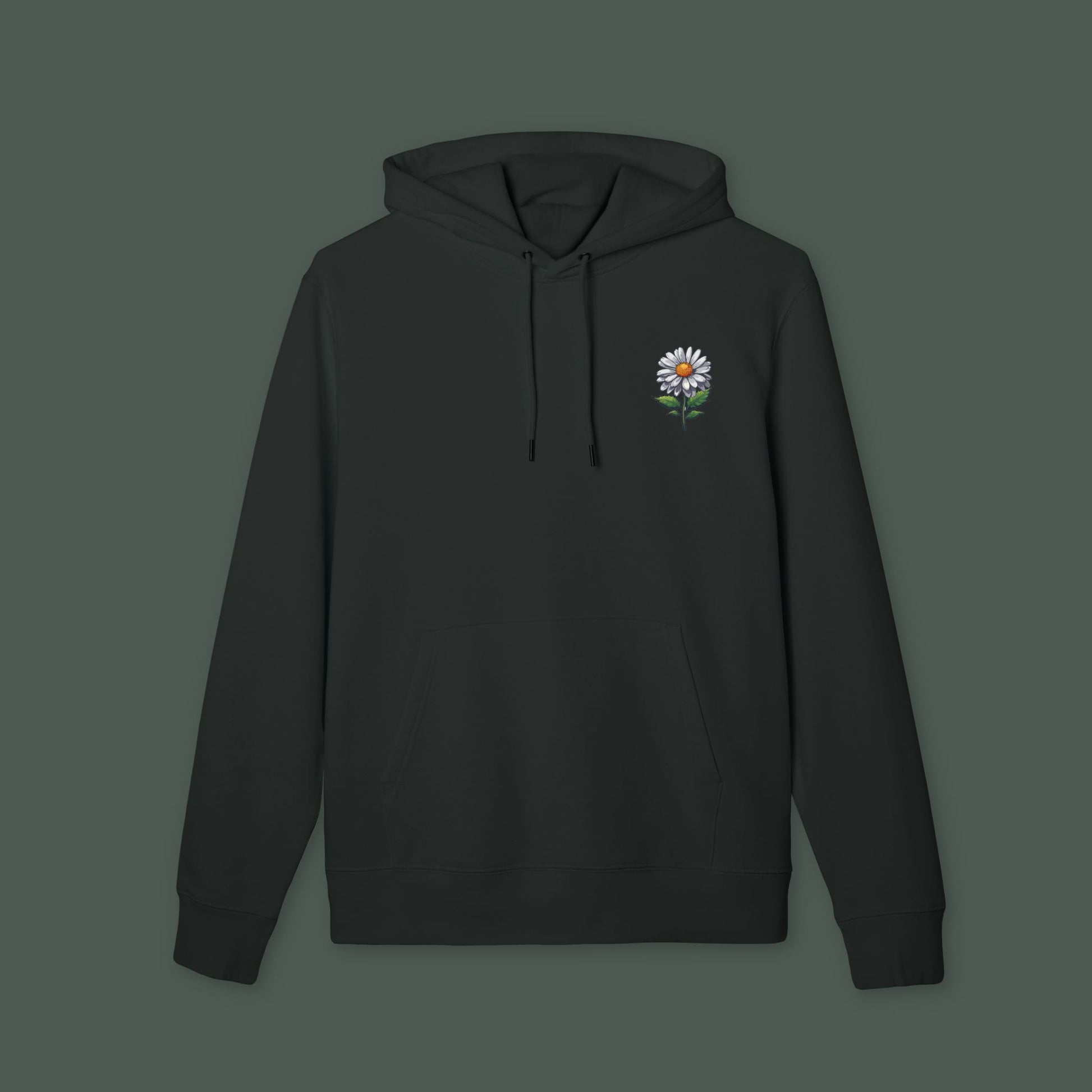 Daisy Embroidered Unisex Hoodie