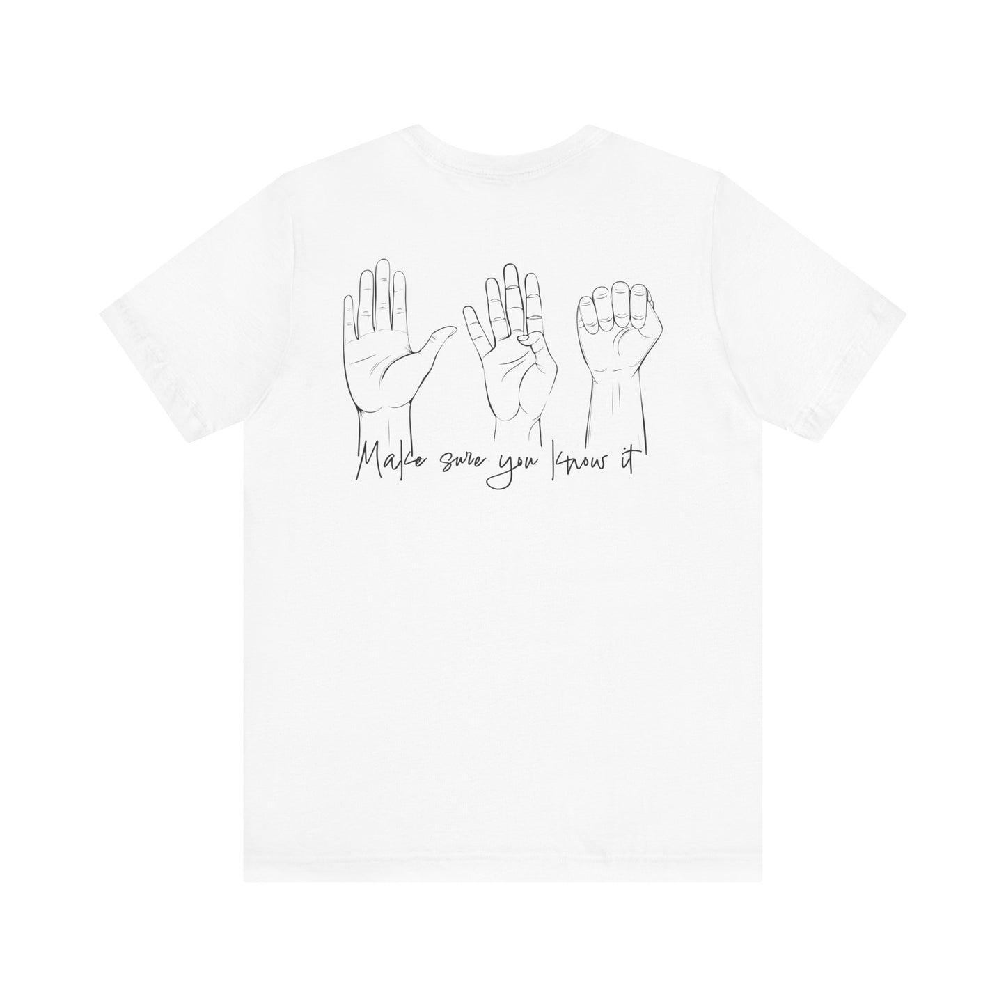 Make Sure You Know It Unisex Jersey Tee - Inspirational Graphic Shirt