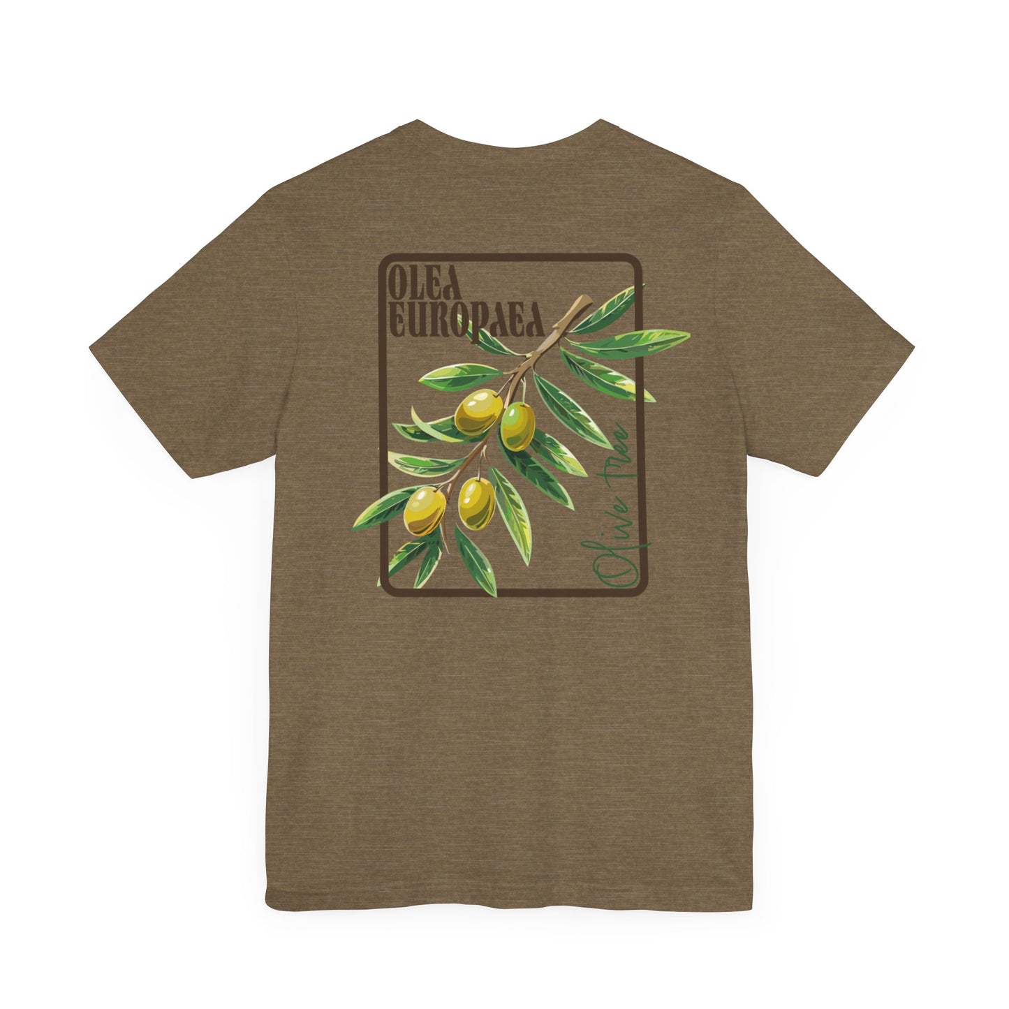 Olive Branch Unisex Jersey Tee - Nature-Inspired Botanical Graphic T-Shirt