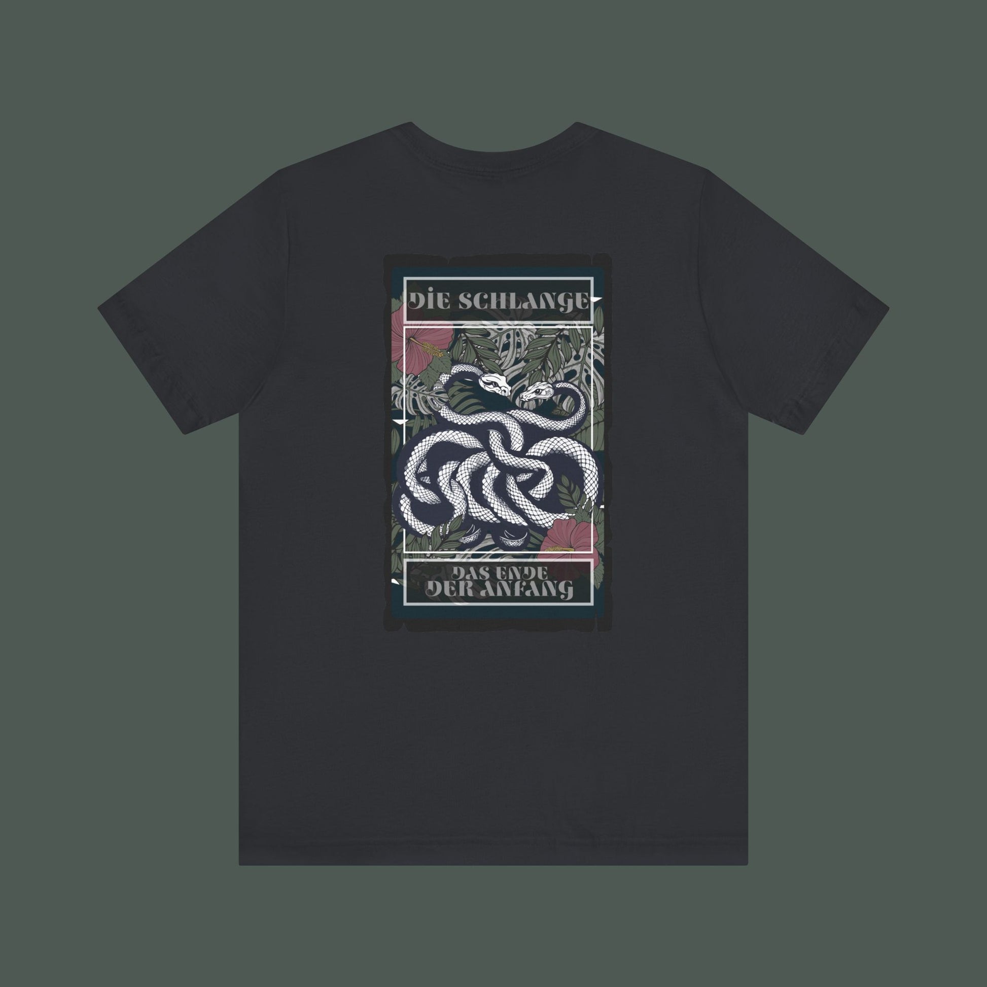 Unisex Graphic Tee, Artistic Snake Print T-Shirt, Cool Gift for Trendsetters, Casual Wear, Unique Fashion Style, Summer Essential
