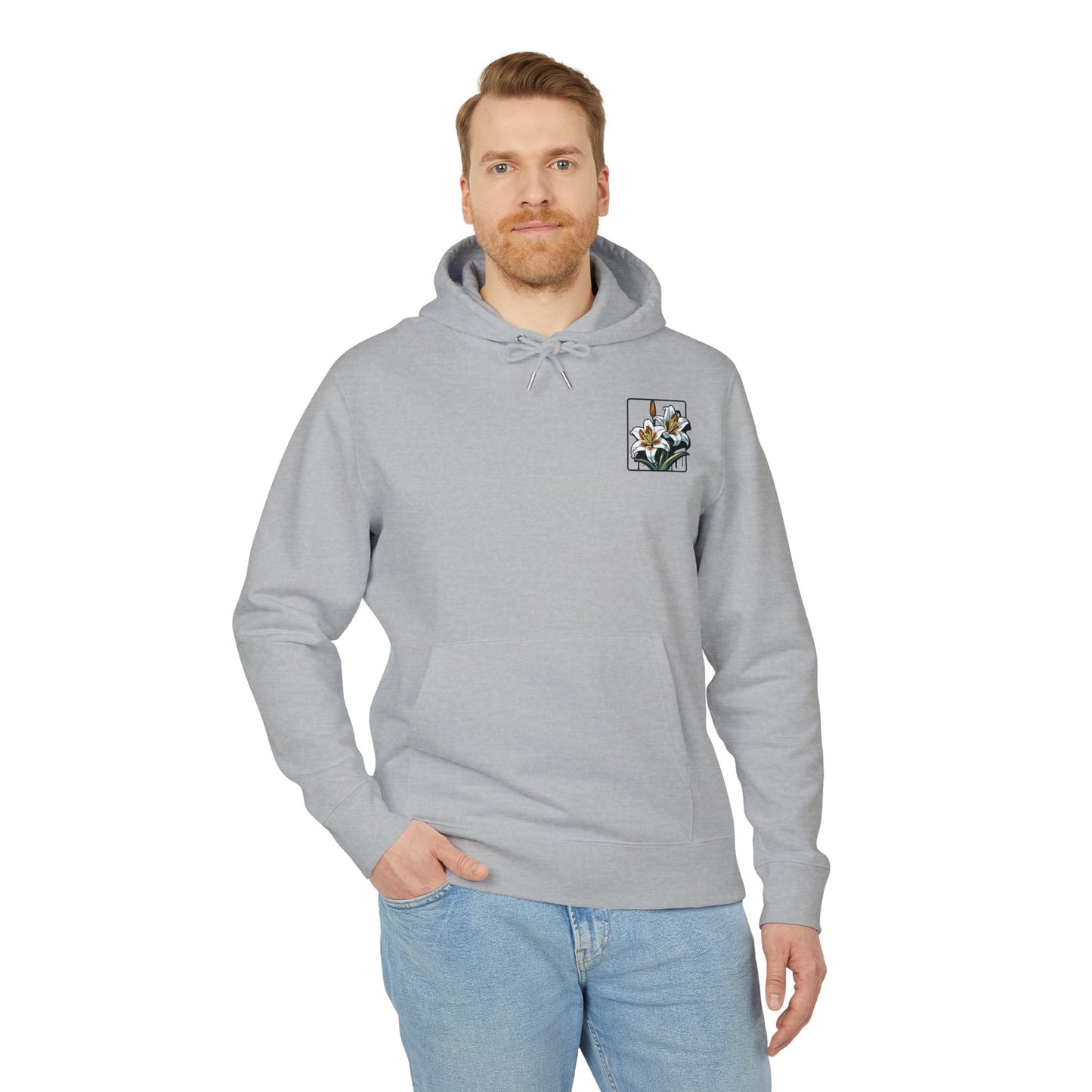 Floral Unisex Hoodie - Striking Lily Design for Nature Lovers "Lily"