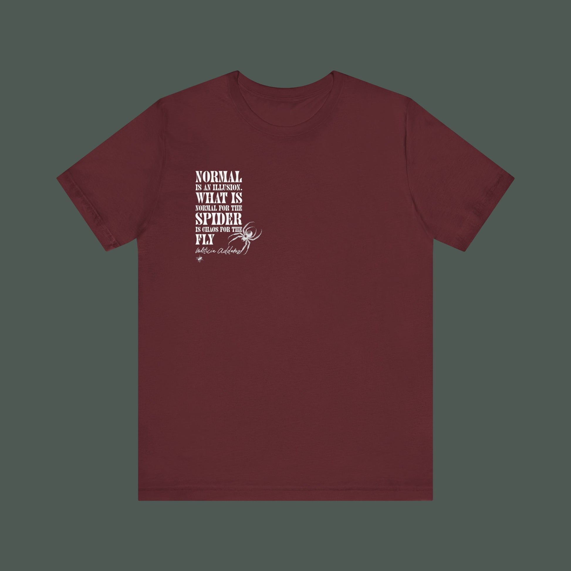 Spider Graphic Tee, Unique Unisex Shirt, Quirky Gift for Nature Lovers, Birthday and Halloween Apparel, Cool Casual Wear