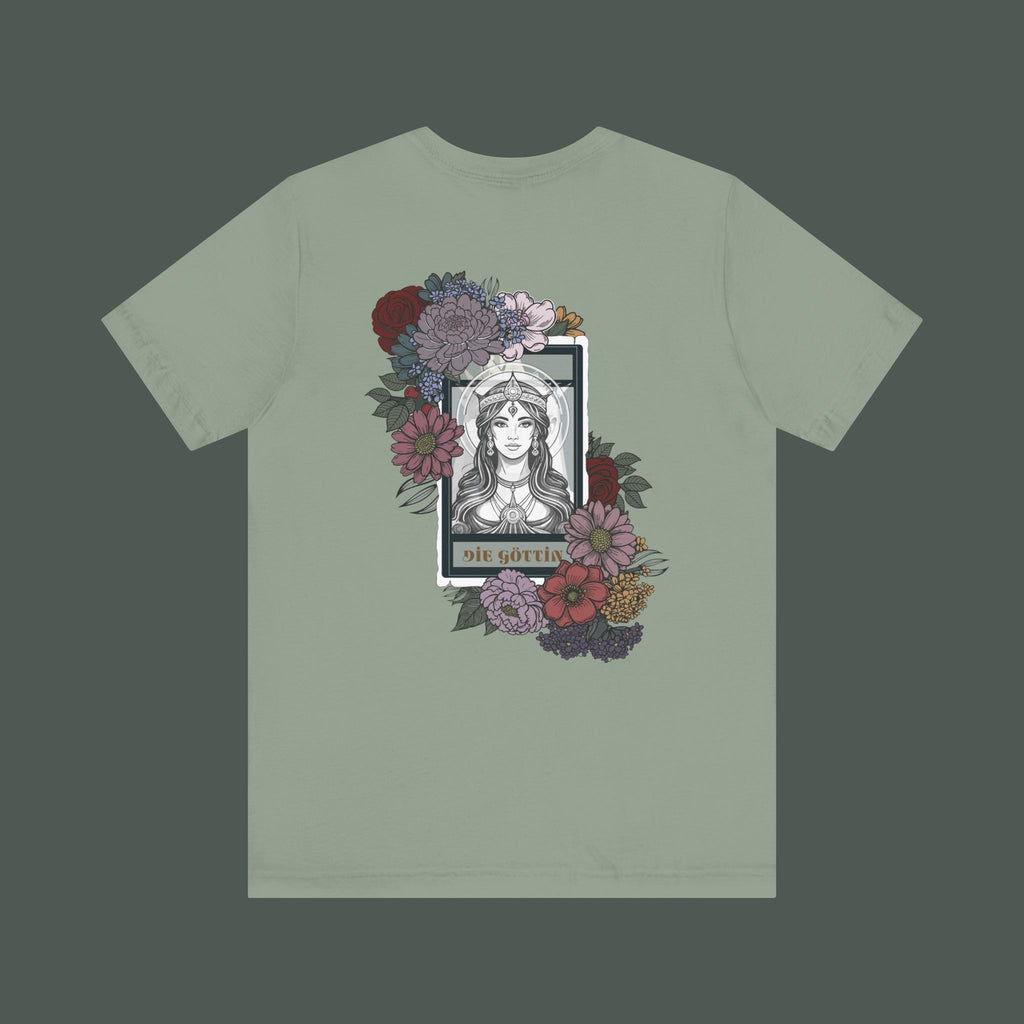 Floral Illustration Tee, Unisex Graphic T-Shirt, Bohemian Style Shirt, Gift for Her, Summer Fashion, Eco-Friendly Cotton Tee