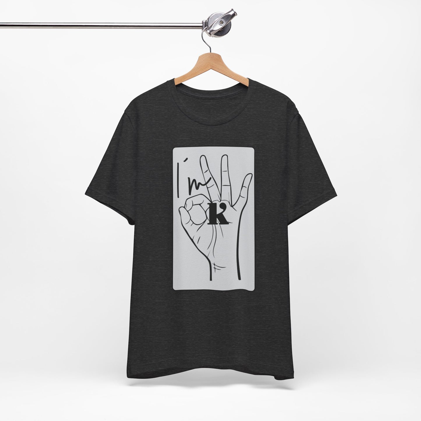 Unisex Jersey Short Sleeve Tee - I'm OK Hand Gesture Graphic Tee