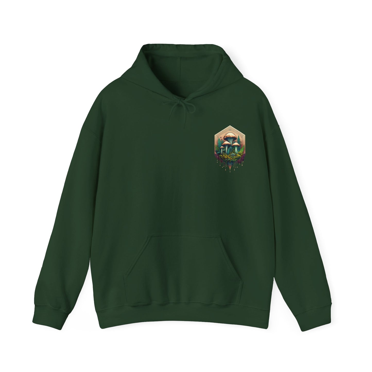 Nature-Inspired Unisex Hoodie with Mushroom Design